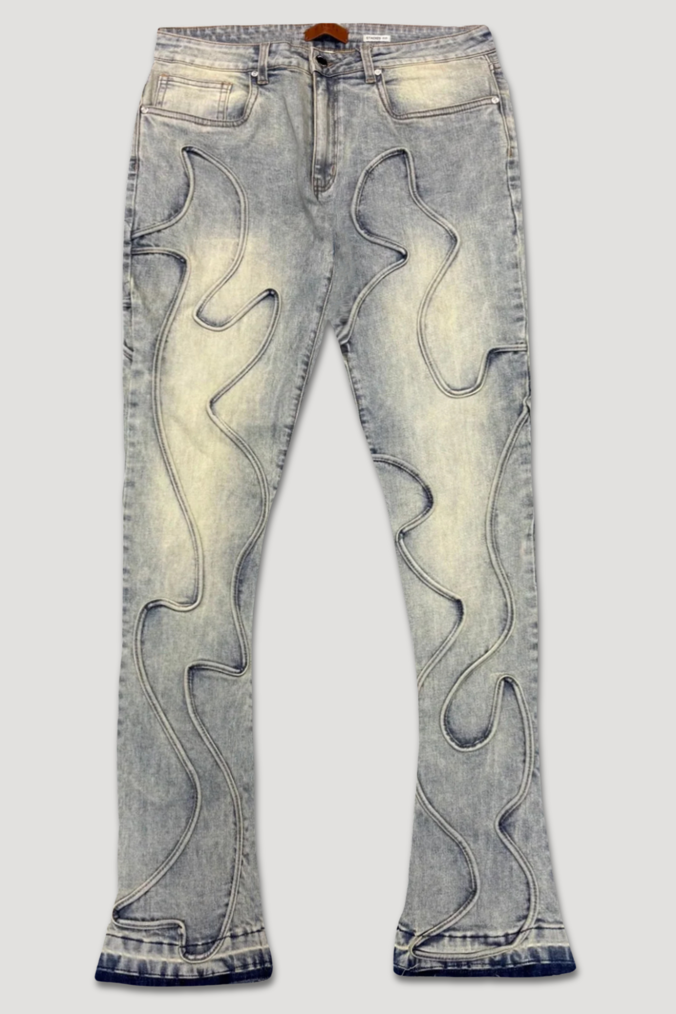 Wave Fade Stacked Denim (Blue Wash) (M8329D)