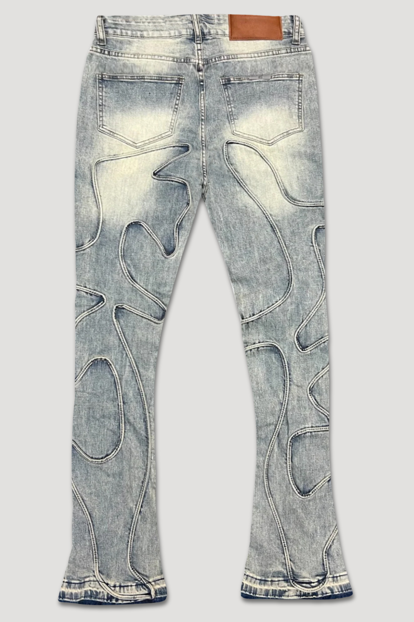 Wave Fade Stacked Denim (Blue Wash) (M8329D)