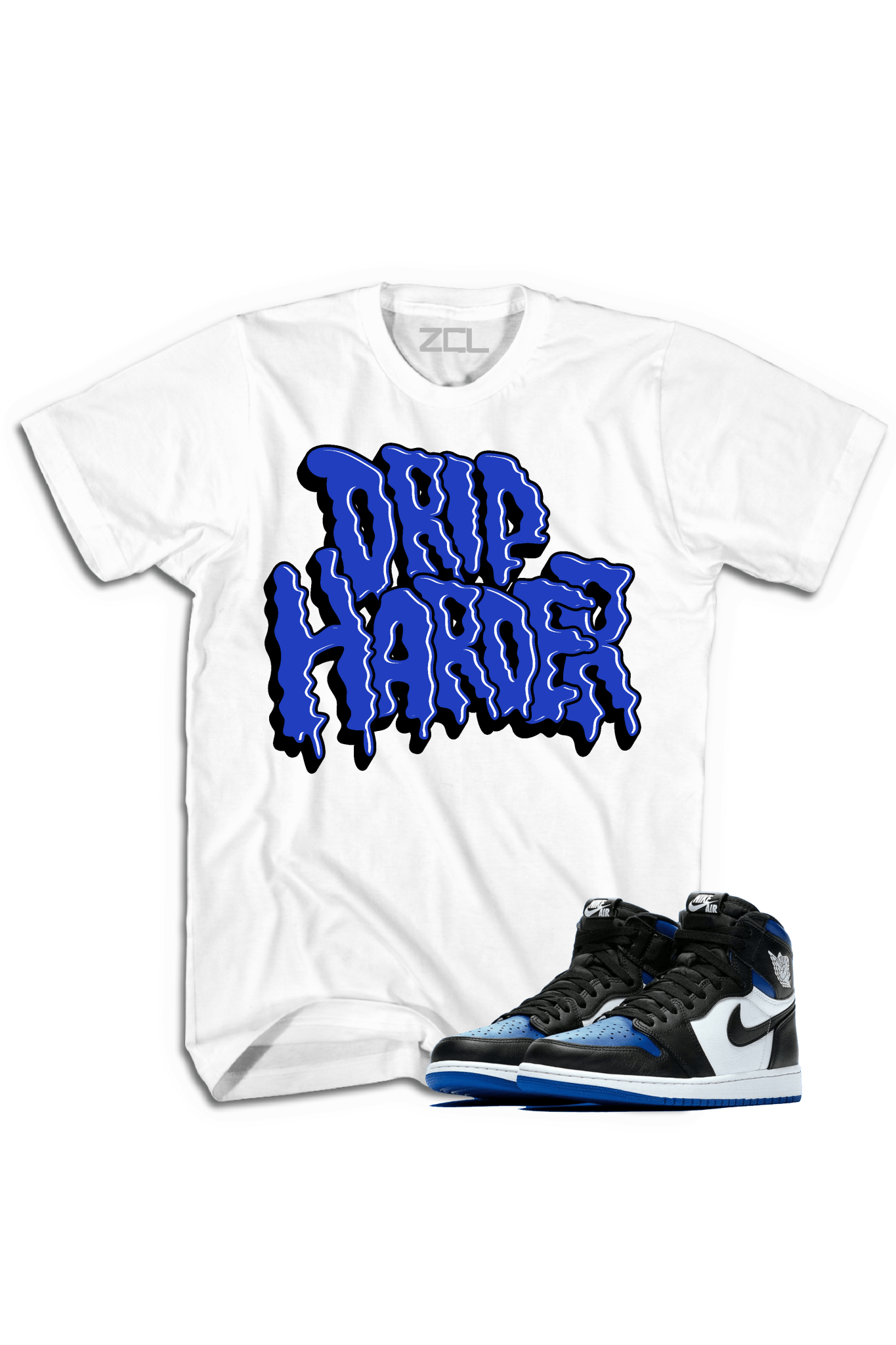 Air Jordan 1 High OG "Drip Harder" Tee (Game Royal)