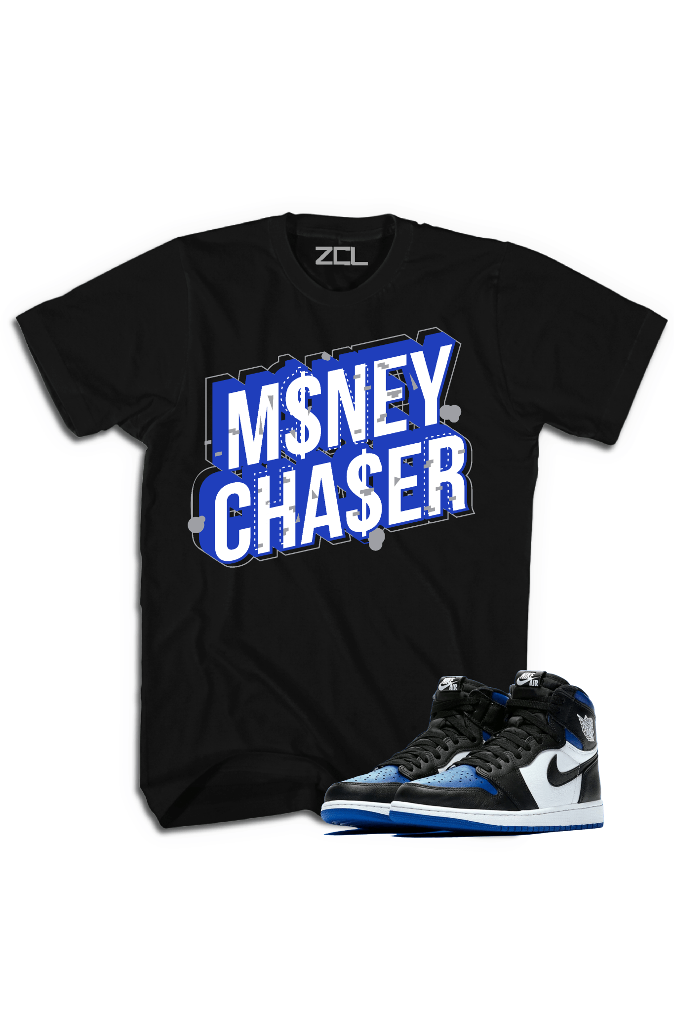 Air Jordan 1 High OG "Money Chaser" Tee (Game Royal)