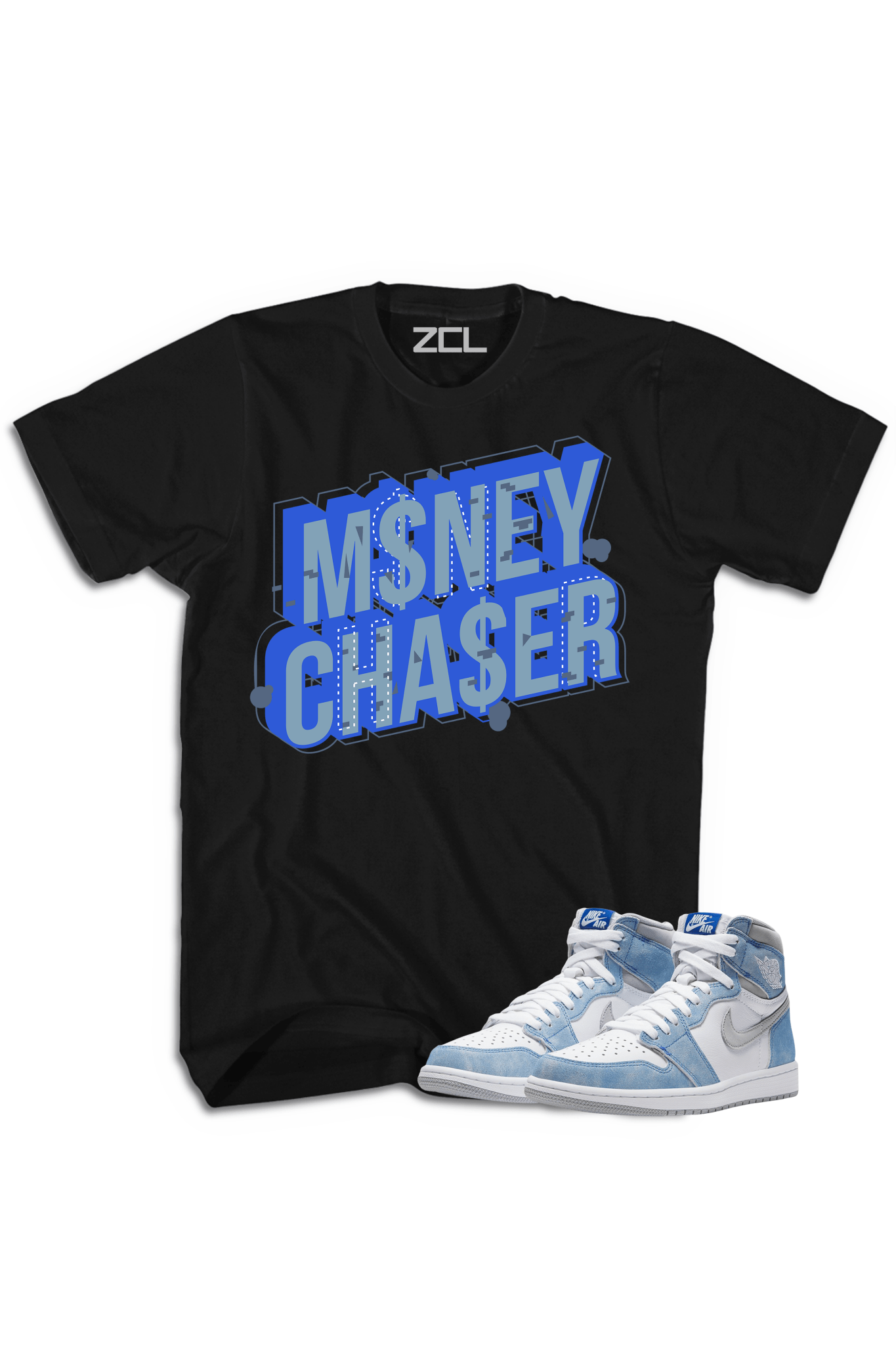 Air Jordan 1 High OG "Money Chaser" Tee (Hyper Royal)