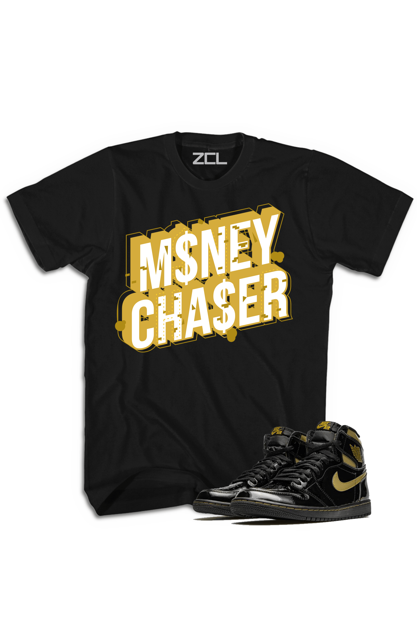 Air Jordan 1 High OG "Money Chaser" Tee (Metallic Gold)