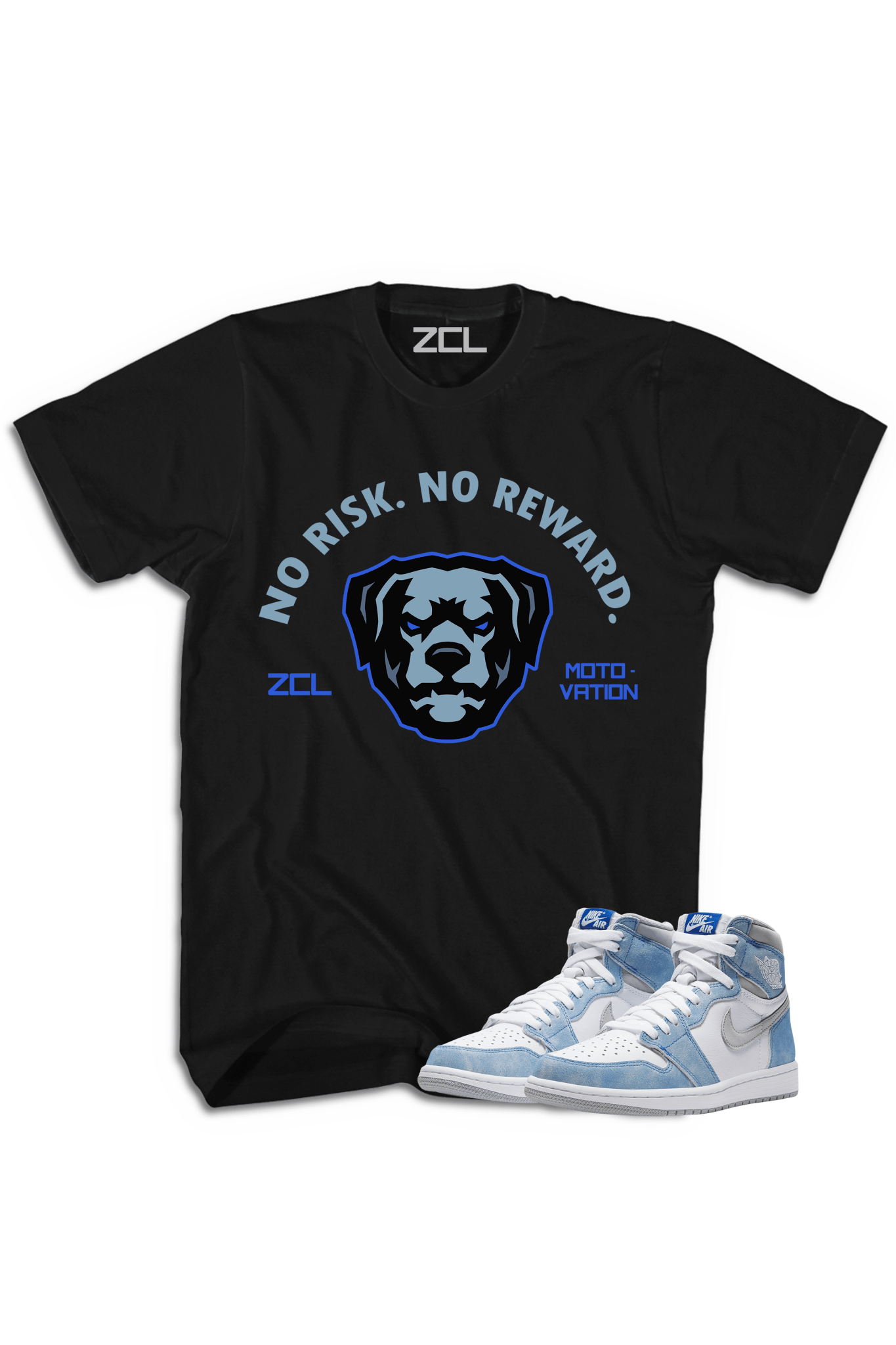 Air Jordan 1 High OG "No Risk No Reward" Tee (Hyper Royal)
