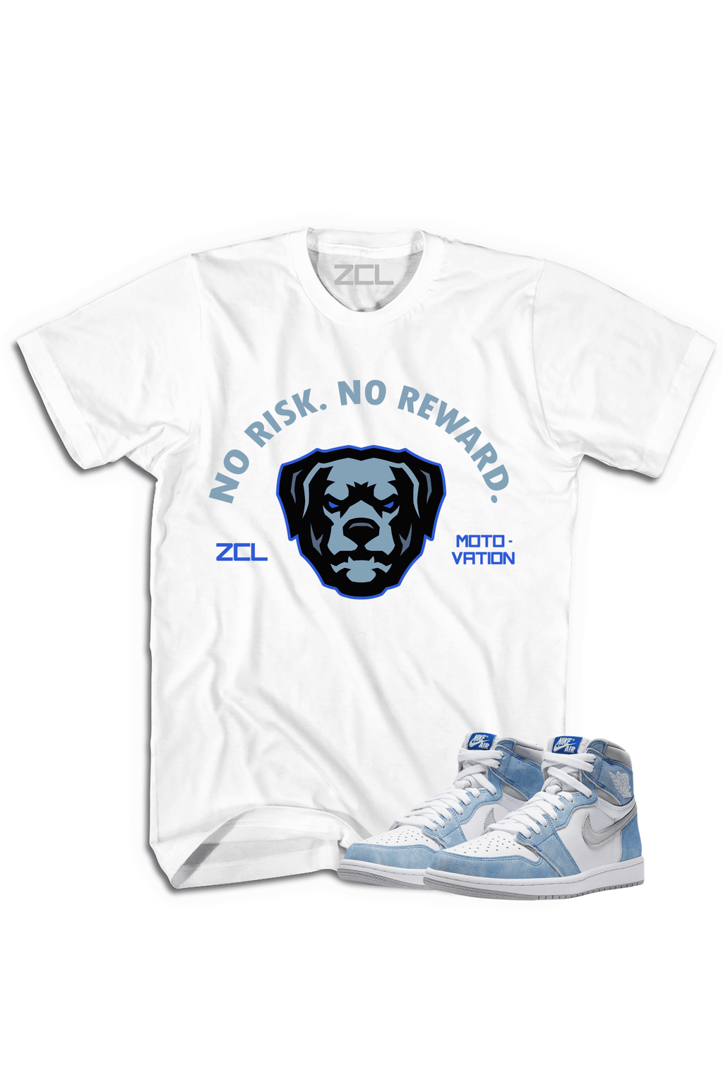 Air Jordan 1 High OG "No Risk No Reward" Tee (Hyper Royal)