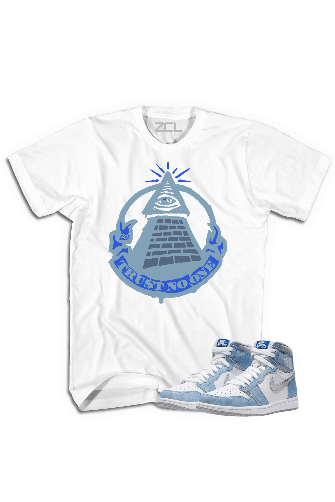 Air Jordan 1 High OG "Trust No One" Tee (Hyper Royal)