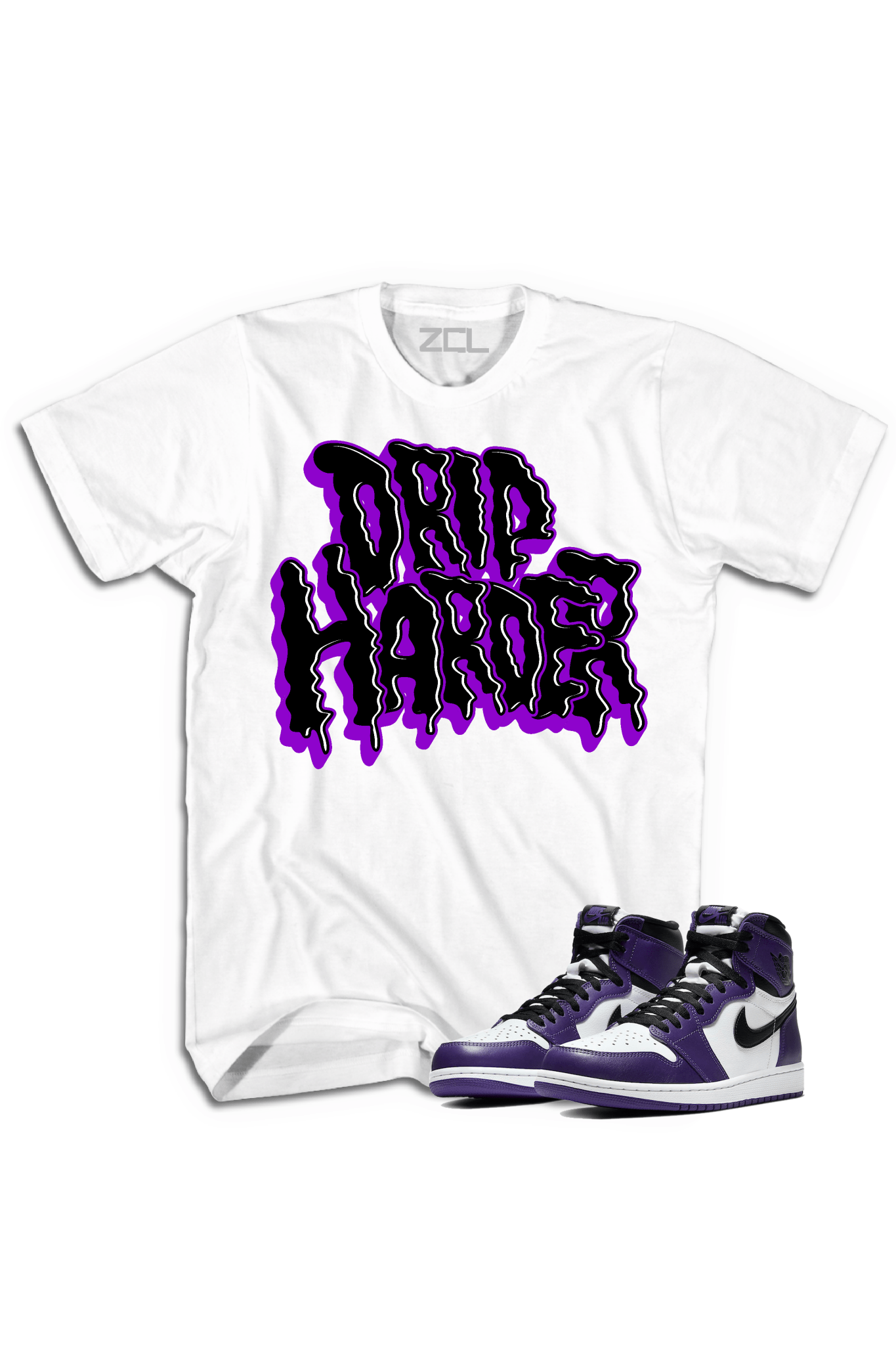 Air Jordan 1 Retro High OG "Drip Harder" Tee (Court Purple)