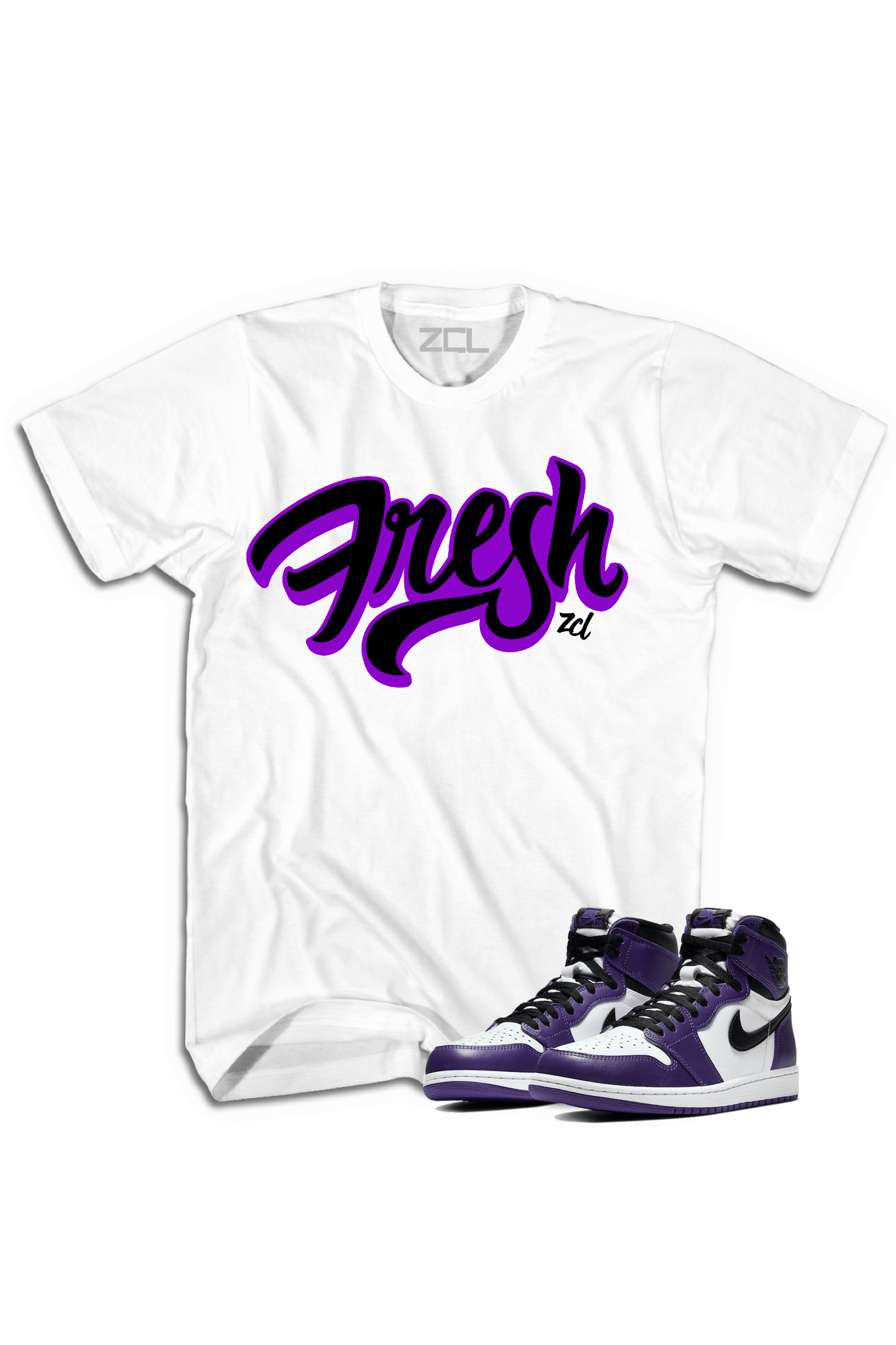Air Jordan 1 Retro High OG "Fresh" Tee (Court Purple)