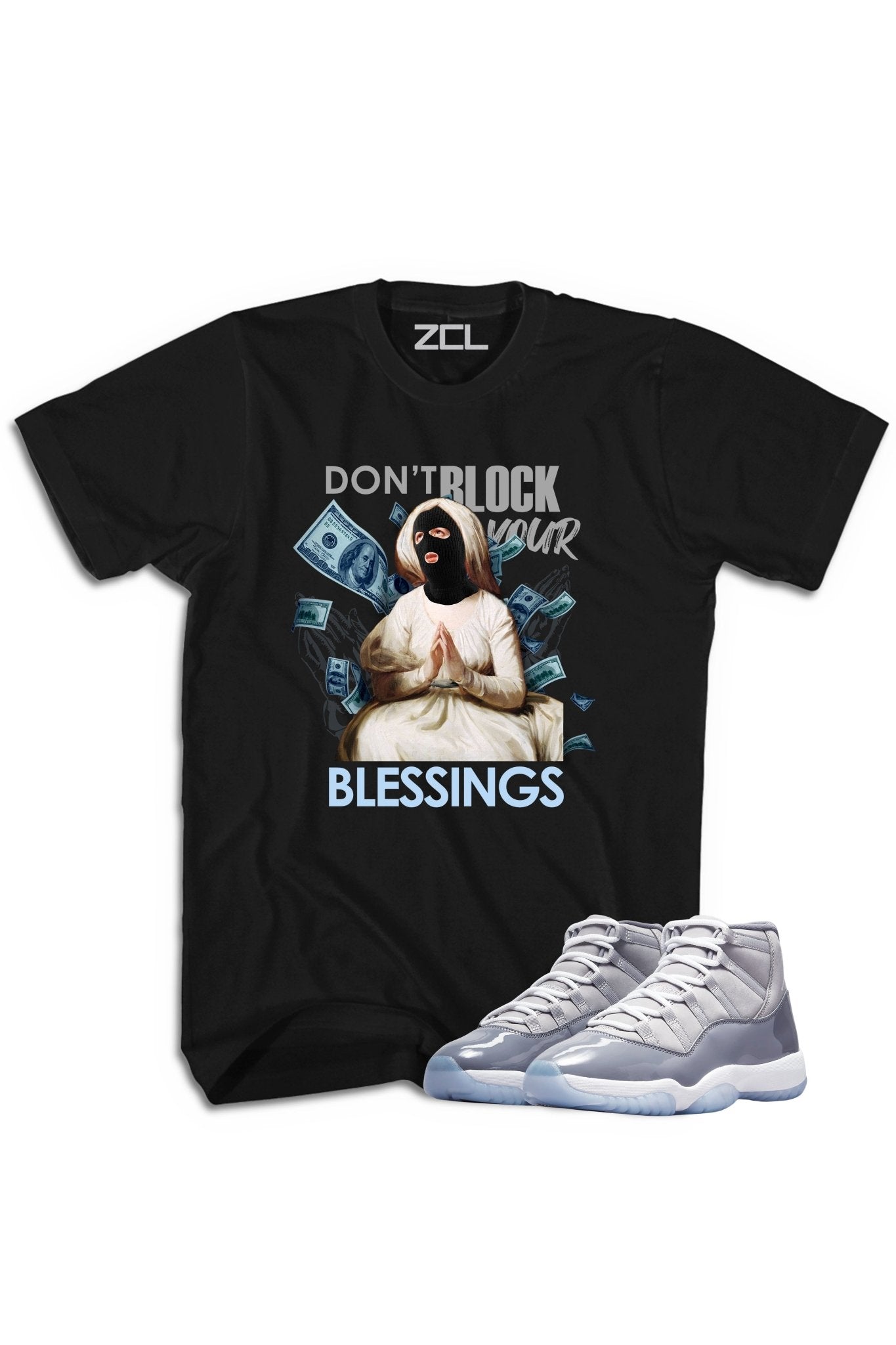 Air Jordan 11 "Don't Block Your Blessings" Tee Cool Grey