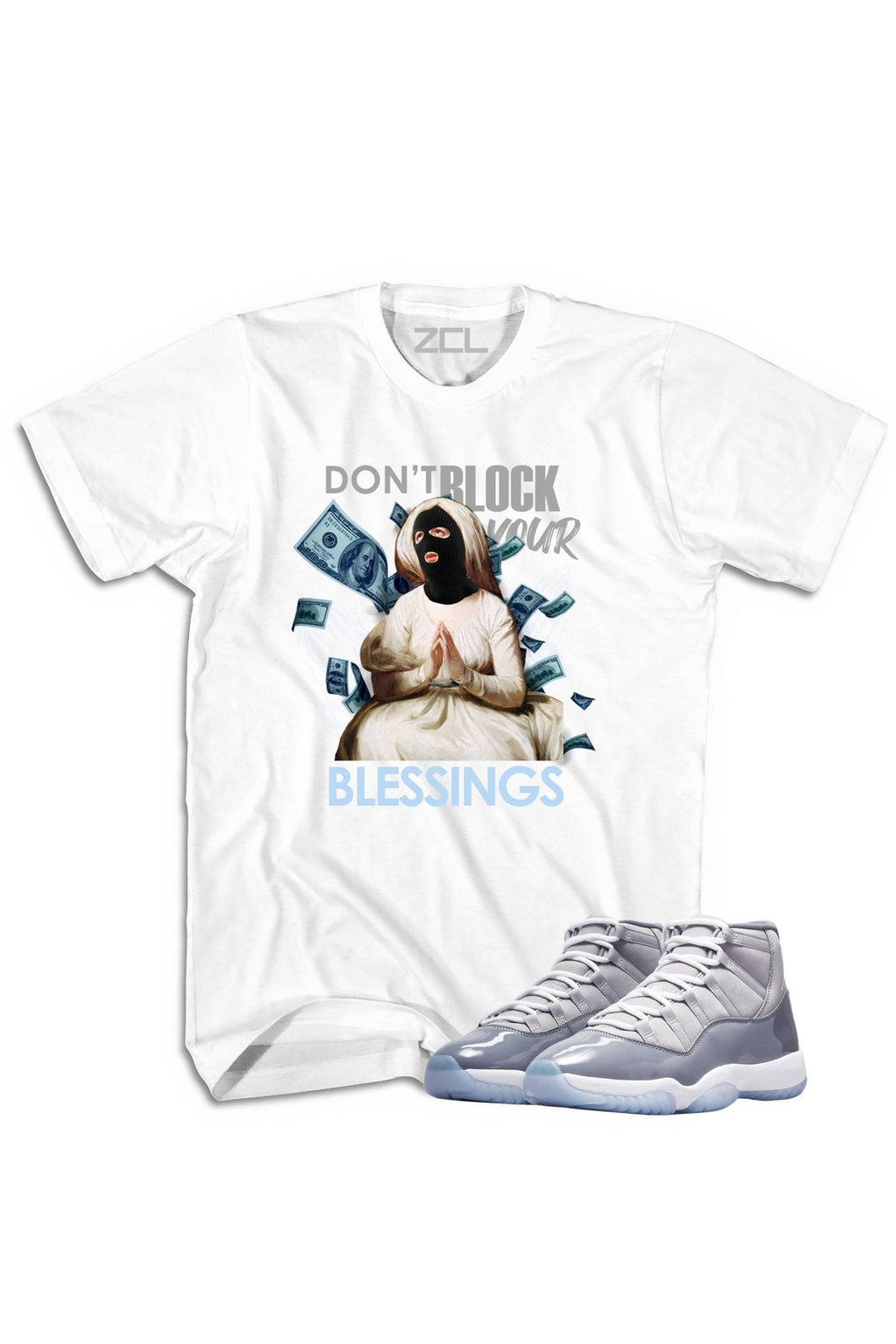 Air Jordan 11 "Don't Block Your Blessings" Tee Cool Grey