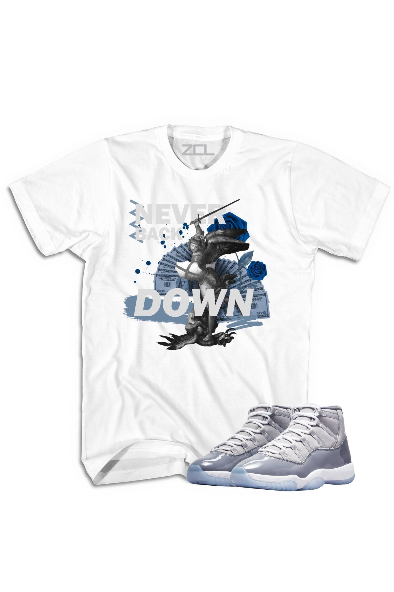 Air Jordan 11 "Never Back Down" Tee Cool Grey