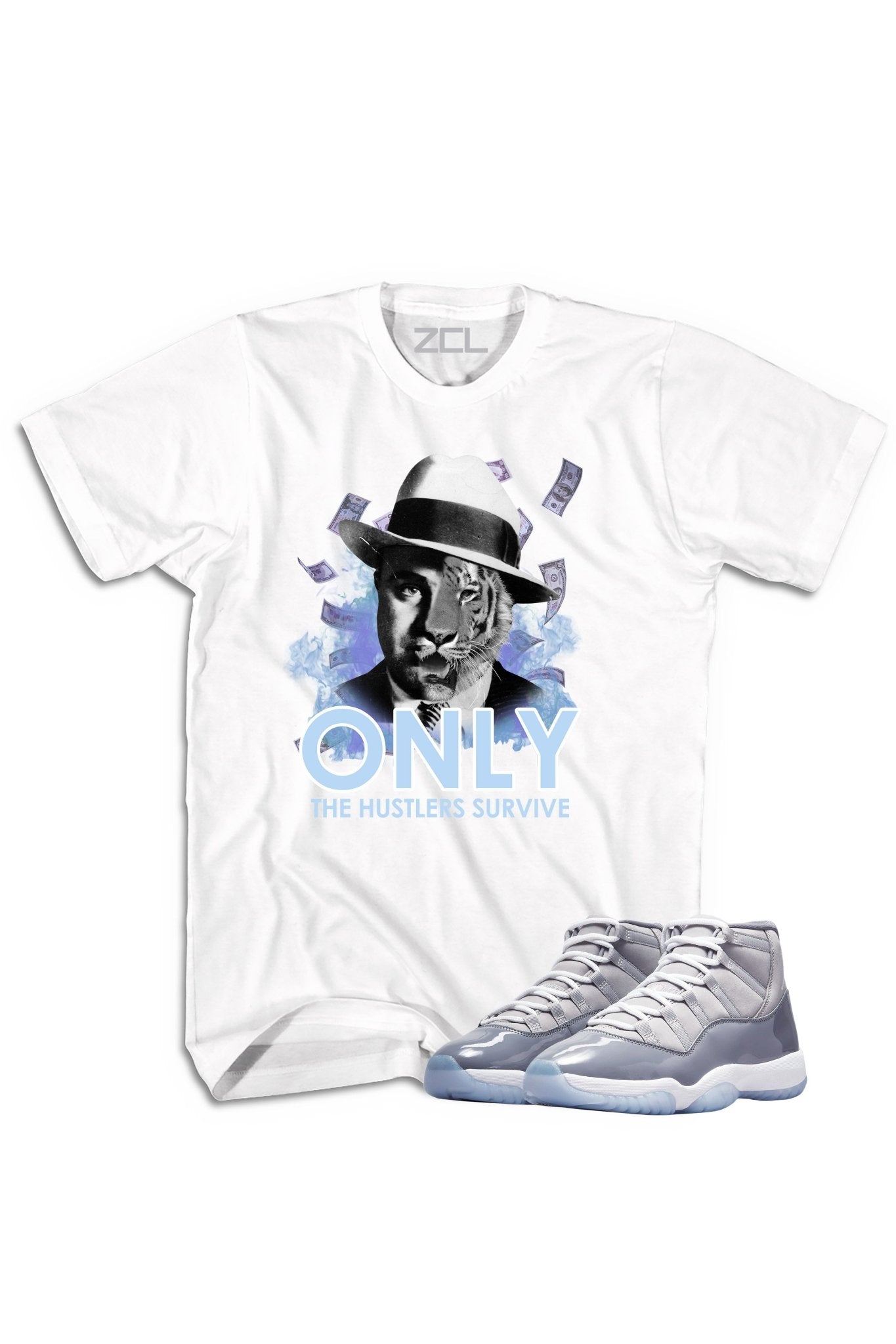Air Jordan 11 "Only Hustlers Survive" Tee Cool Grey