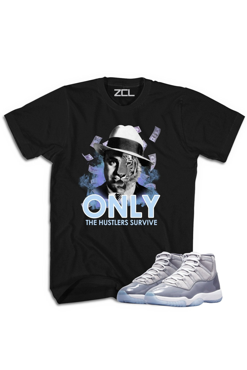 Air Jordan 11 "Only Hustlers Survive" Tee Cool Grey