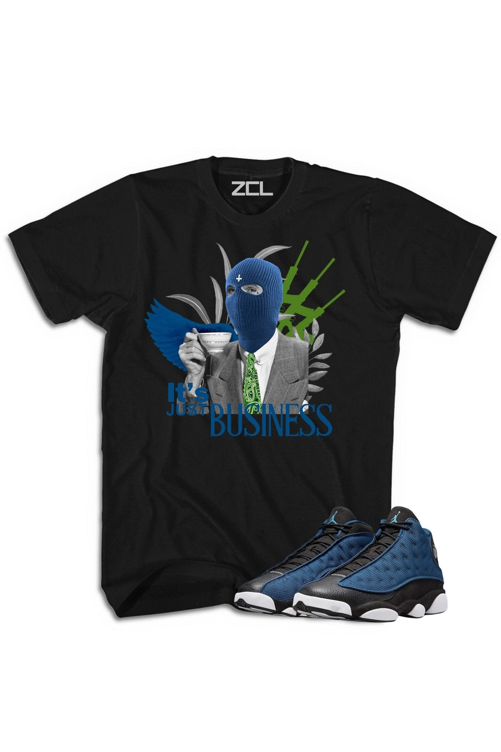 Air Jordan 13 "It's Just Business" Tee Brave Blue