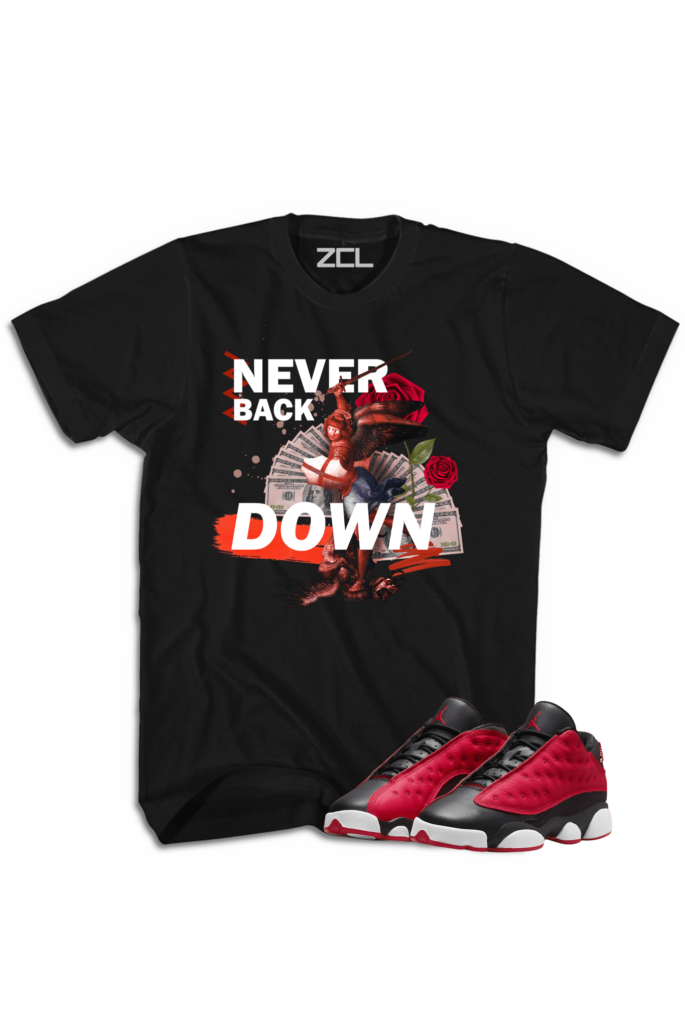 Air Jordan 13 Low "Never Back Down" Tee Very Berry