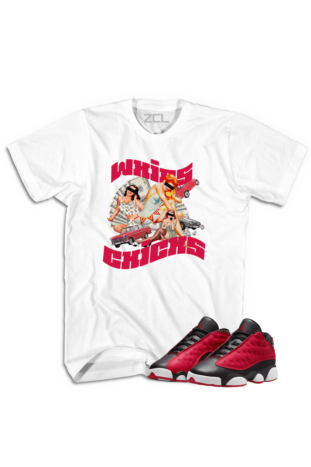 Air Jordan 13 Low "Whips N Chicks" Tee Very Berry