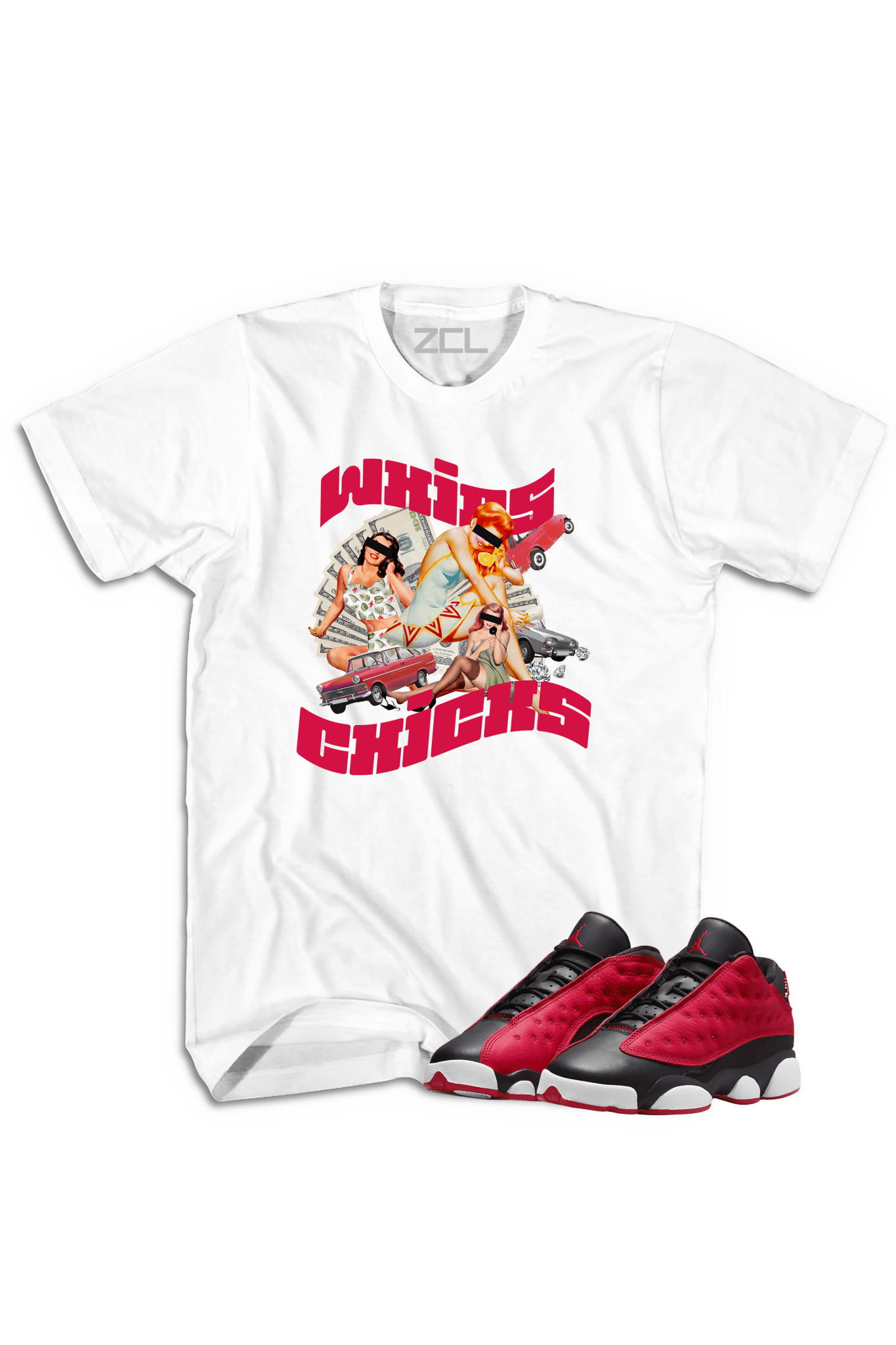 Air Jordan 13 Low "Whips N Chicks" Tee Very Berry