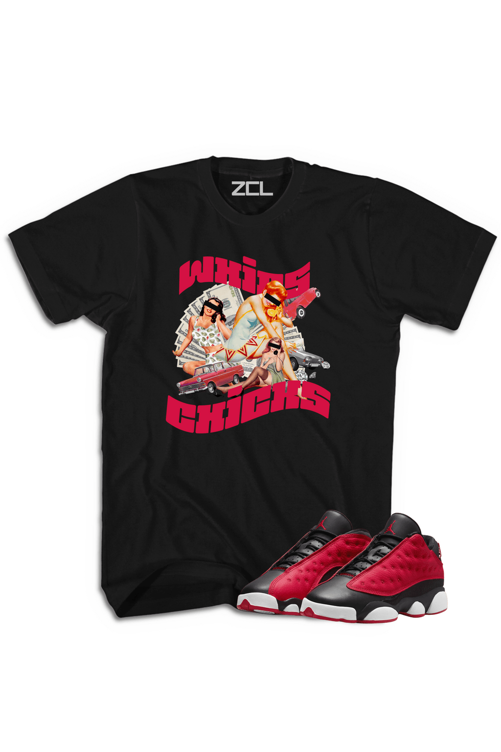 Air Jordan 13 Low "Whips N Chicks" Tee Very Berry