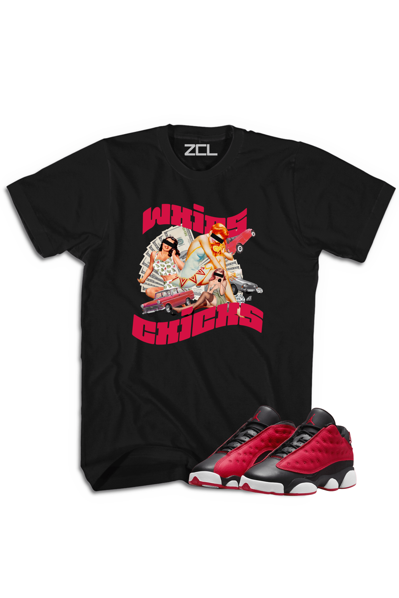 Air Jordan 13 Low "Whips N Chicks" Tee Very Berry