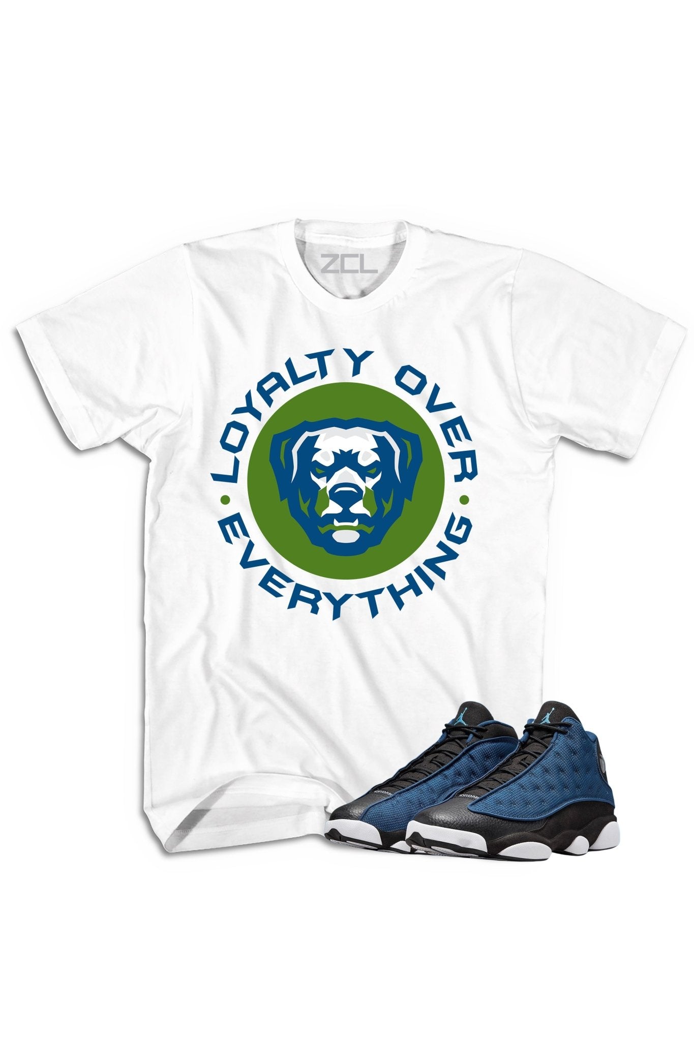 Air Jordan 13 "Loyalty Over Everything" Tee Brave Blue