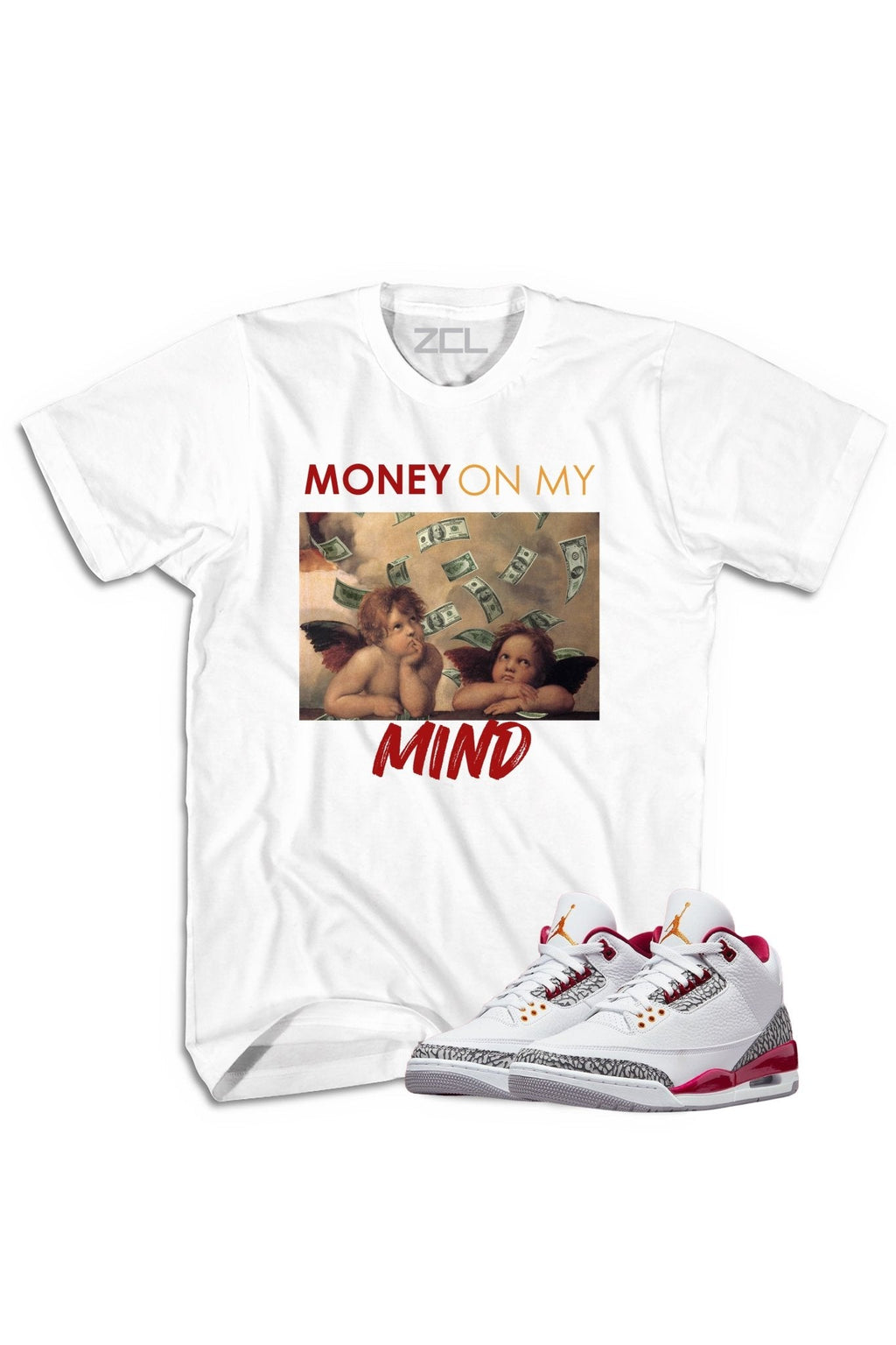 Air Jordan 3 "Money On My Mind" Tee Cardinal Red