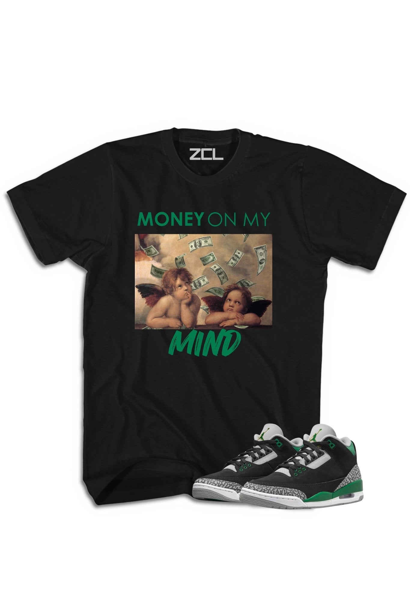 Air Jordan 3 "Money On My Mind" Tee Pine Green