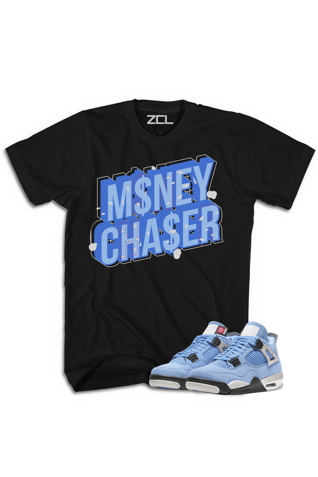 Air Jordan 4 SE "Money Chaser" Tee (University Blue)
