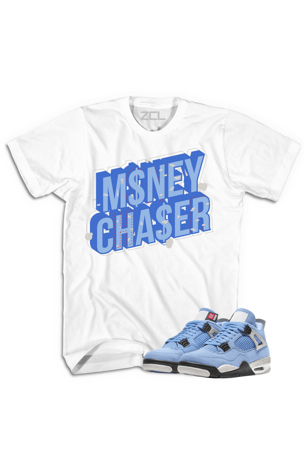 Air Jordan 4 SE "Money Chaser" Tee (University Blue)