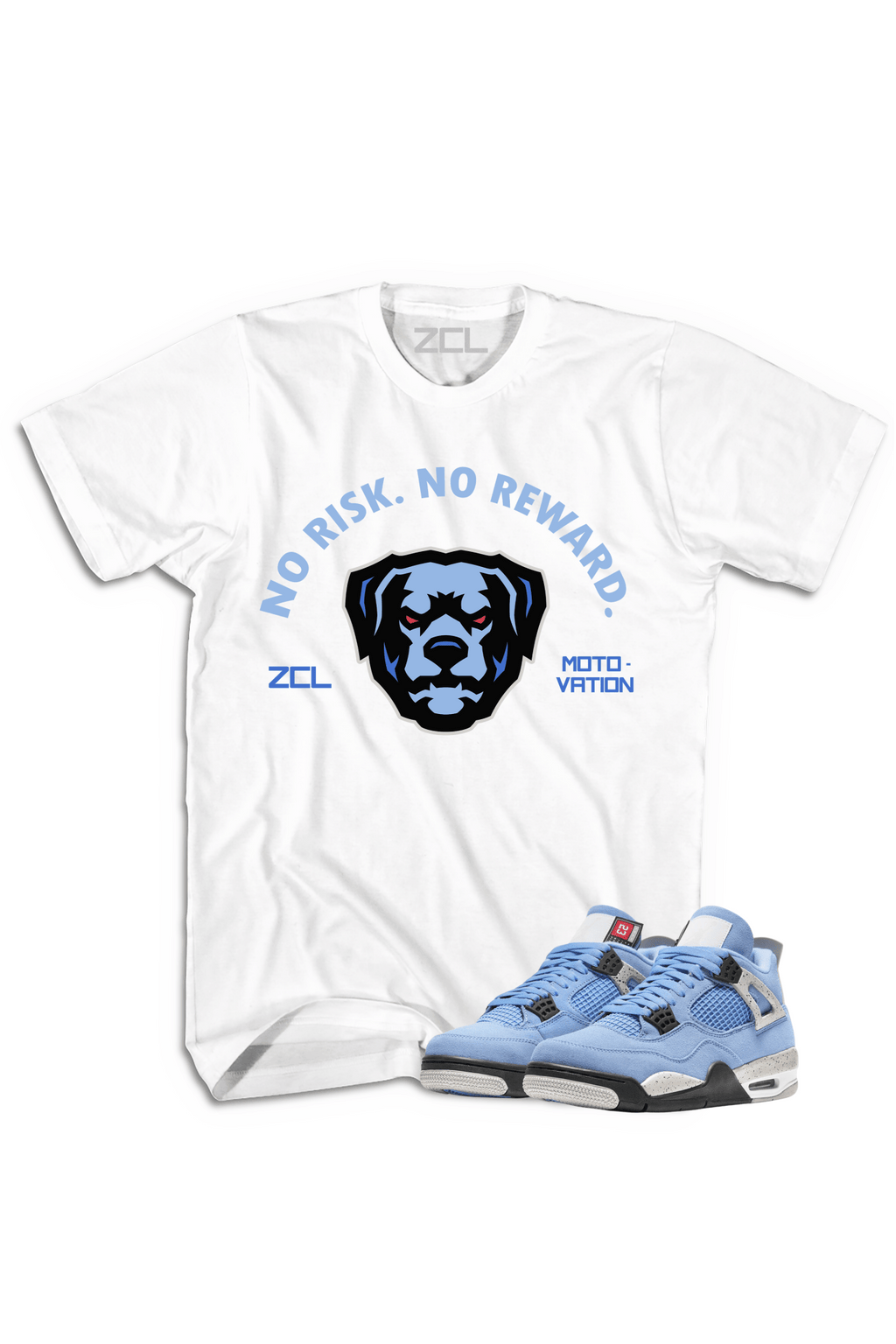 Air Jordan 4 SE "No Risk No Reward" Tee (University Blue)