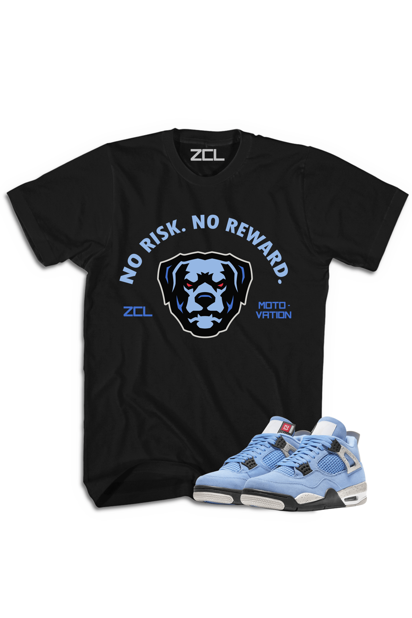 Air Jordan 4 SE "No Risk No Reward" Tee (University Blue)
