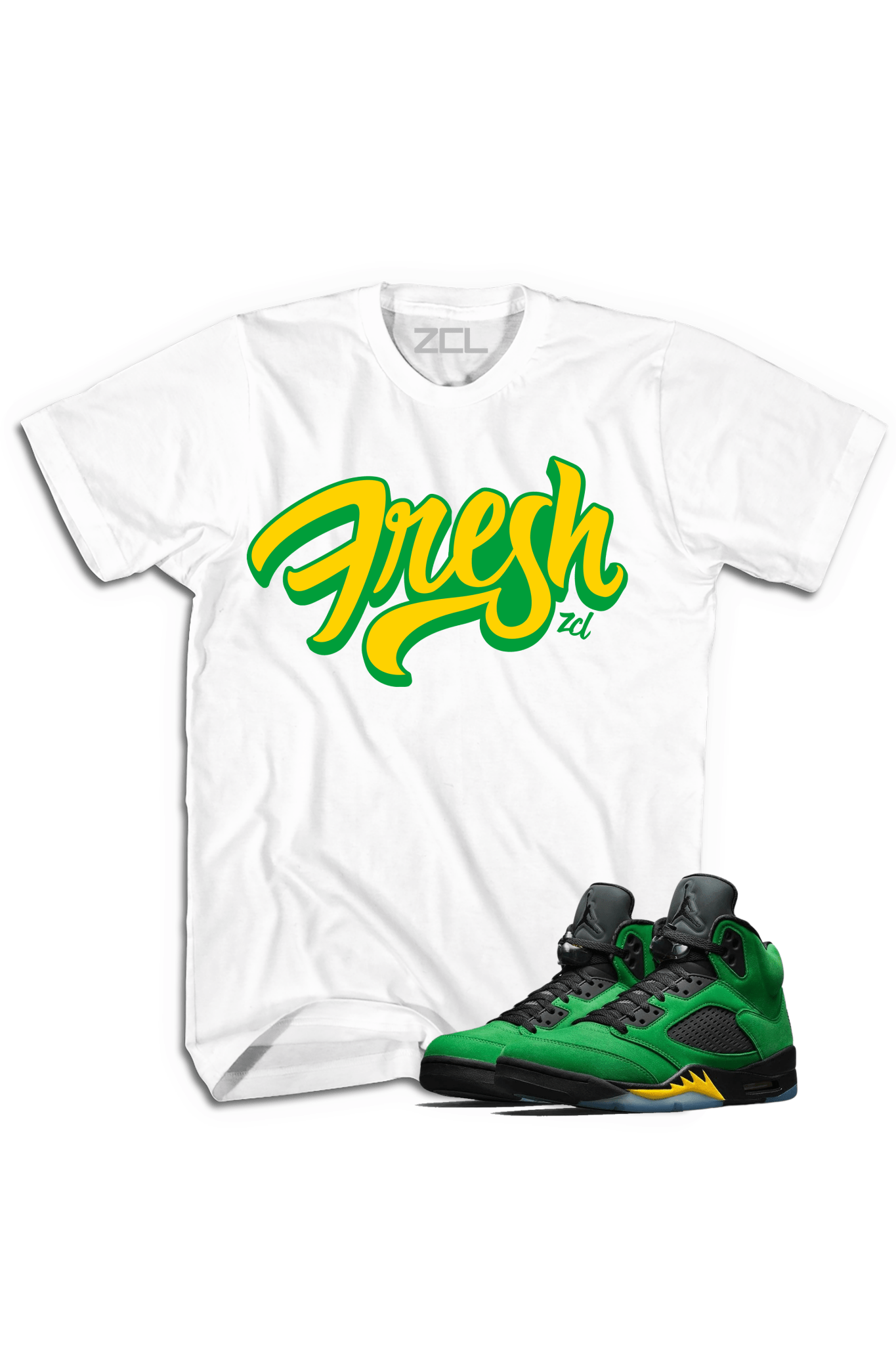 Air Jordan 5 "Fresh" Tee (Oregon Apple Green)