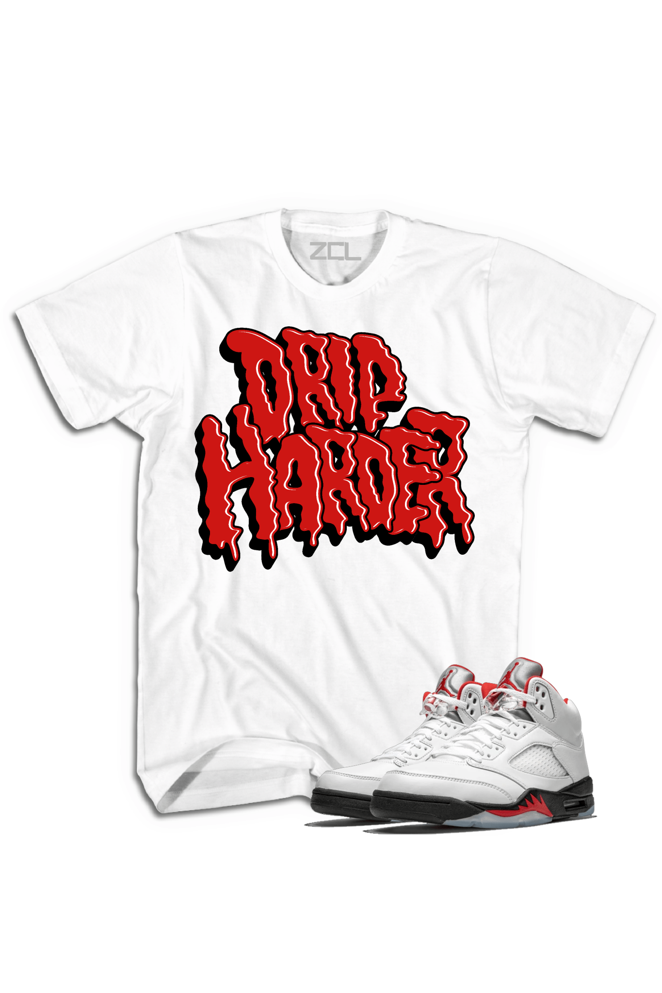 Air Jordan 5 Retro "Drip Harder" Tee (Fire Red)