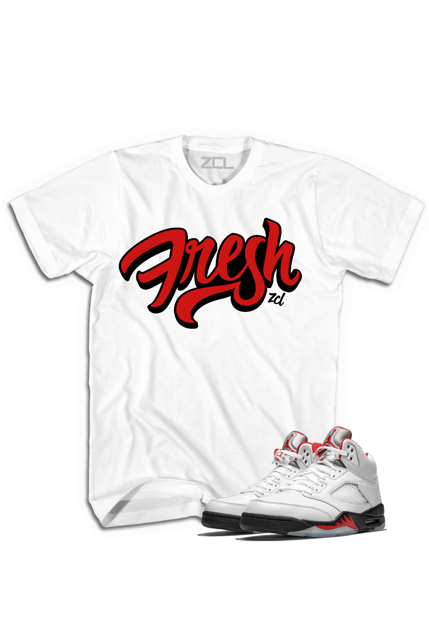 Air Jordan 5 Retro "Fresh" Tee (Fire Red)