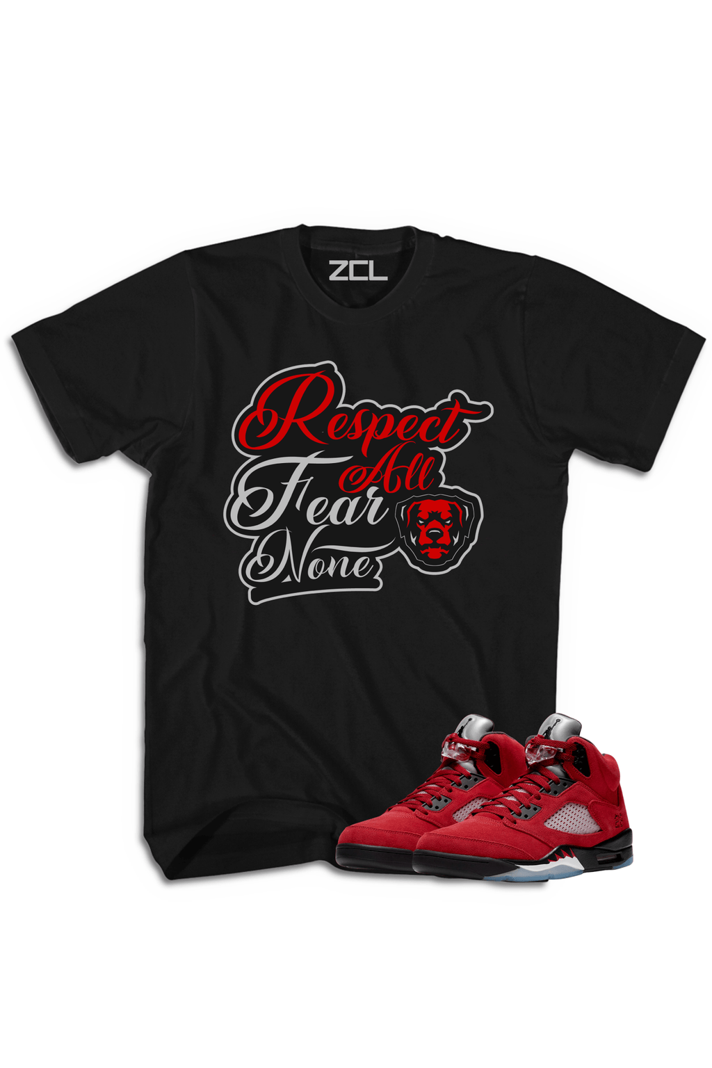 Air Jordan 5 Retro "Respect All Fear None" Tee (Raging Bull)