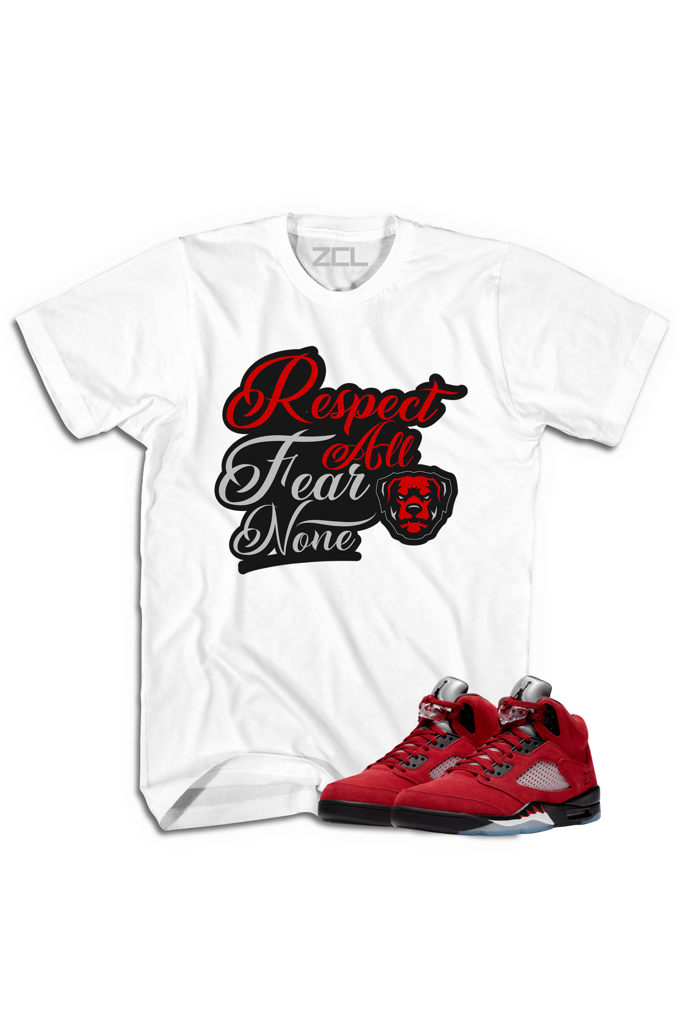 Air Jordan 5 Retro "Respect All Fear None" Tee (Raging Bull)