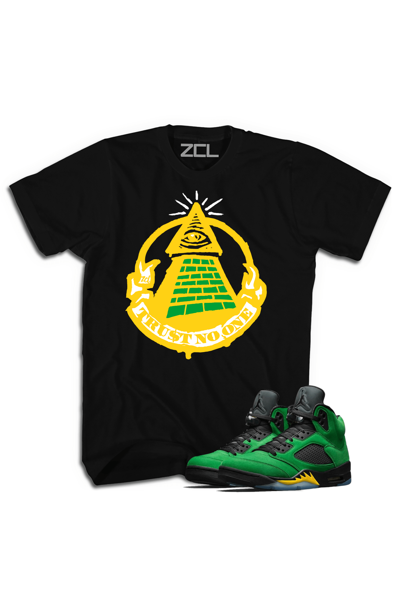 Air Jordan 5 "Trust No One" Tee (Oregon Apple Green)