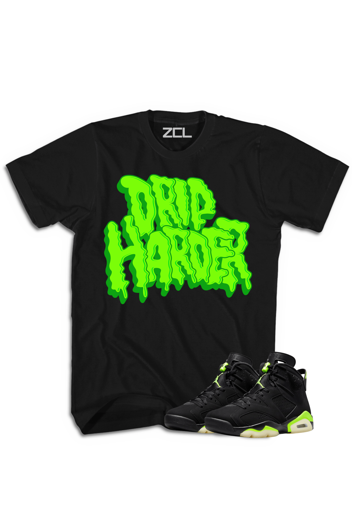 Air Jordan 6 "Drip Harder" Tee (Electric Green)