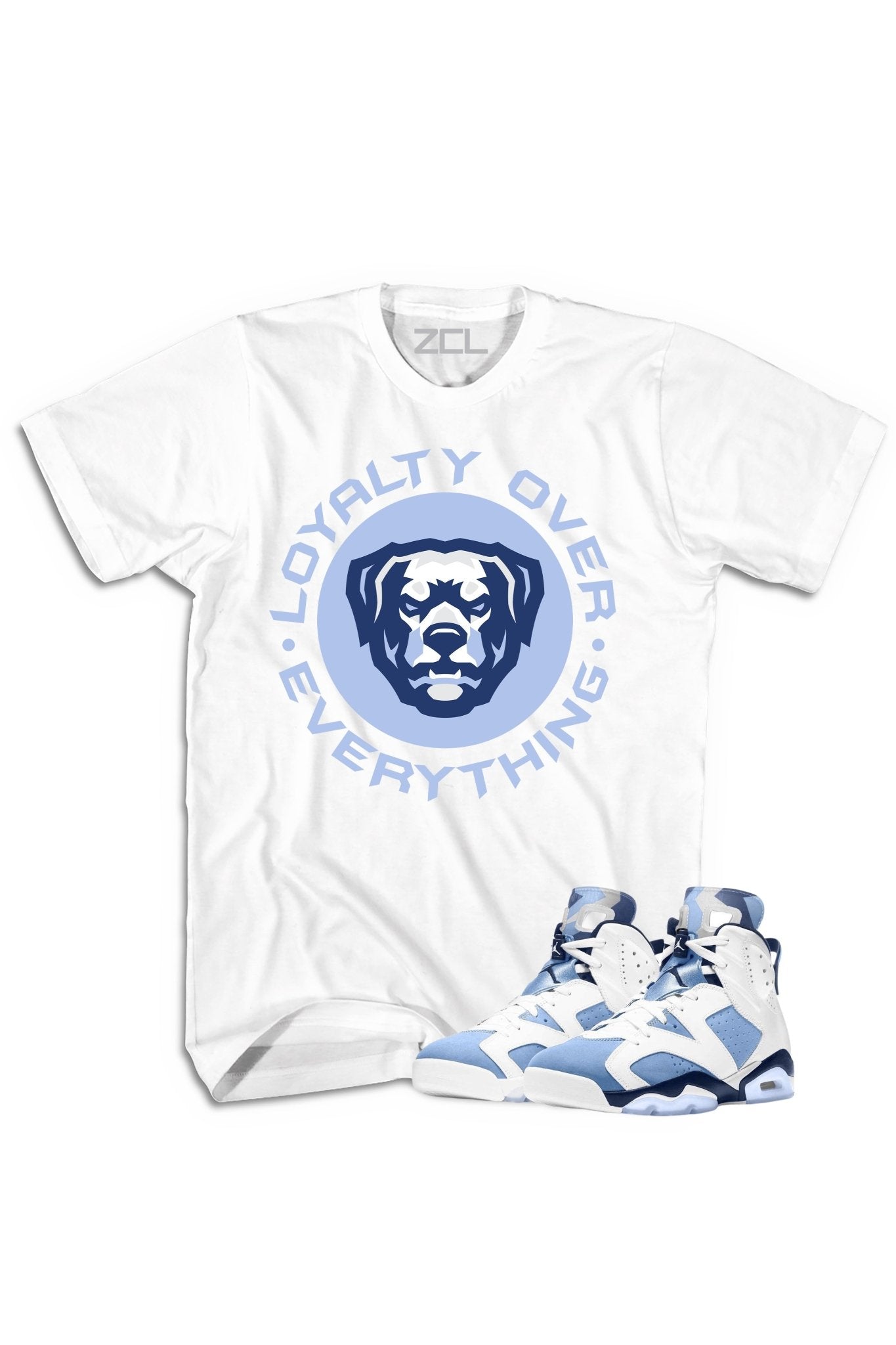 Air Jordan 6 "Loyalty Over Everything" Tee UNC White