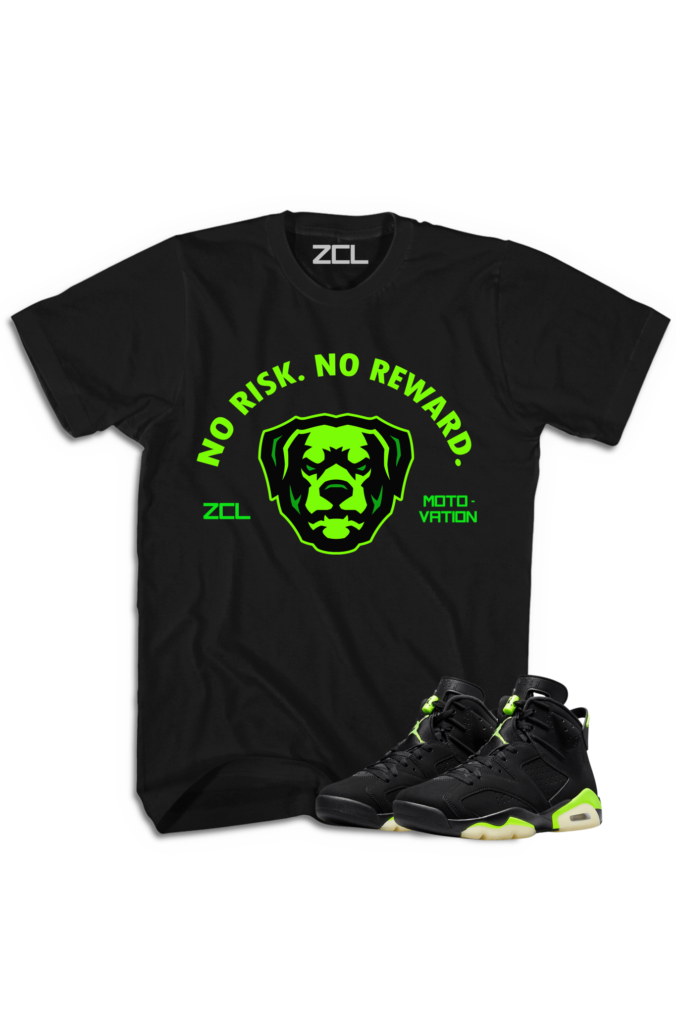 Air Jordan 6 "No Risk No Reward" Tee (Electric Green)