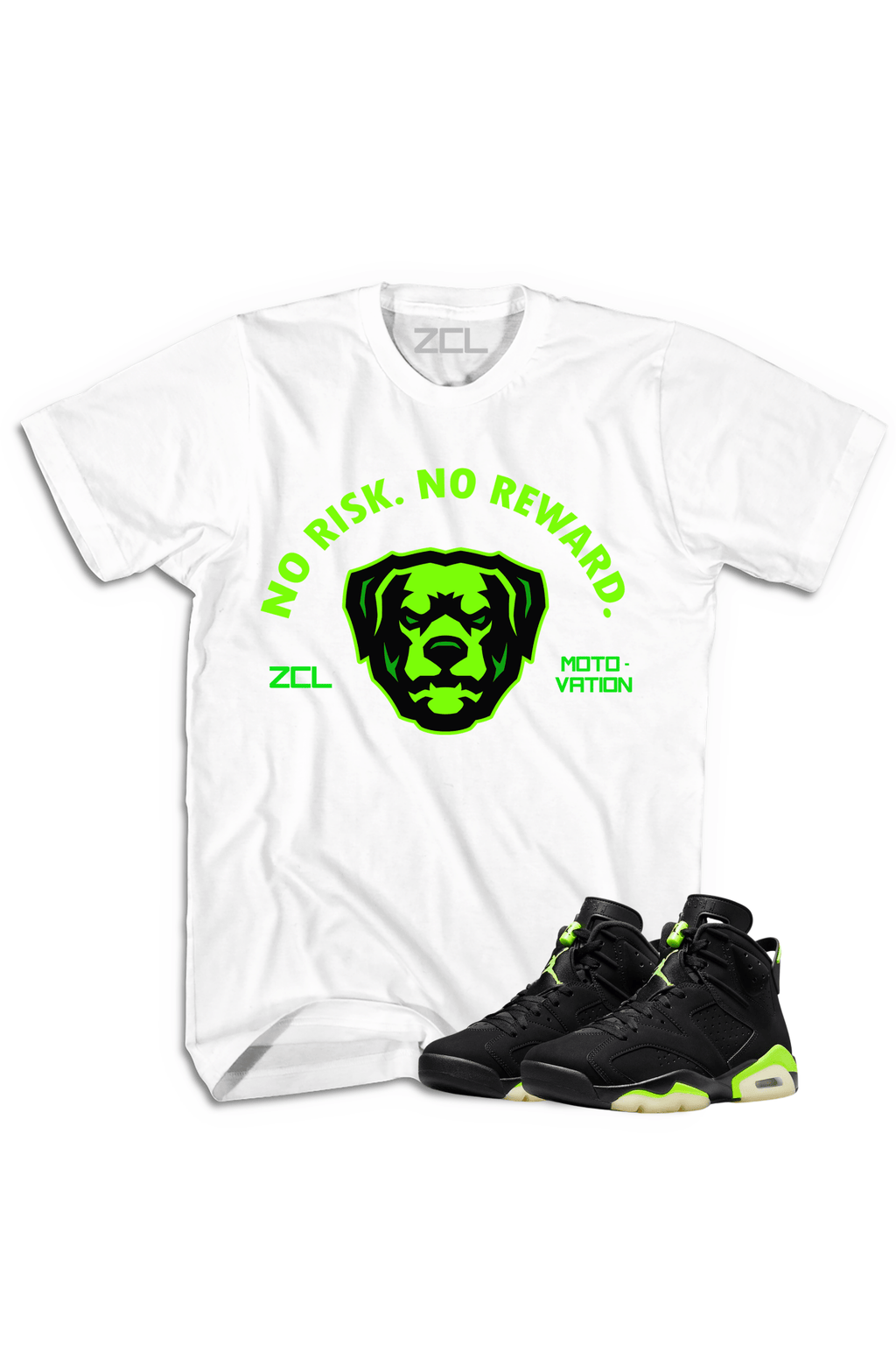 Air Jordan 6 "No Risk No Reward" Tee (Electric Green)