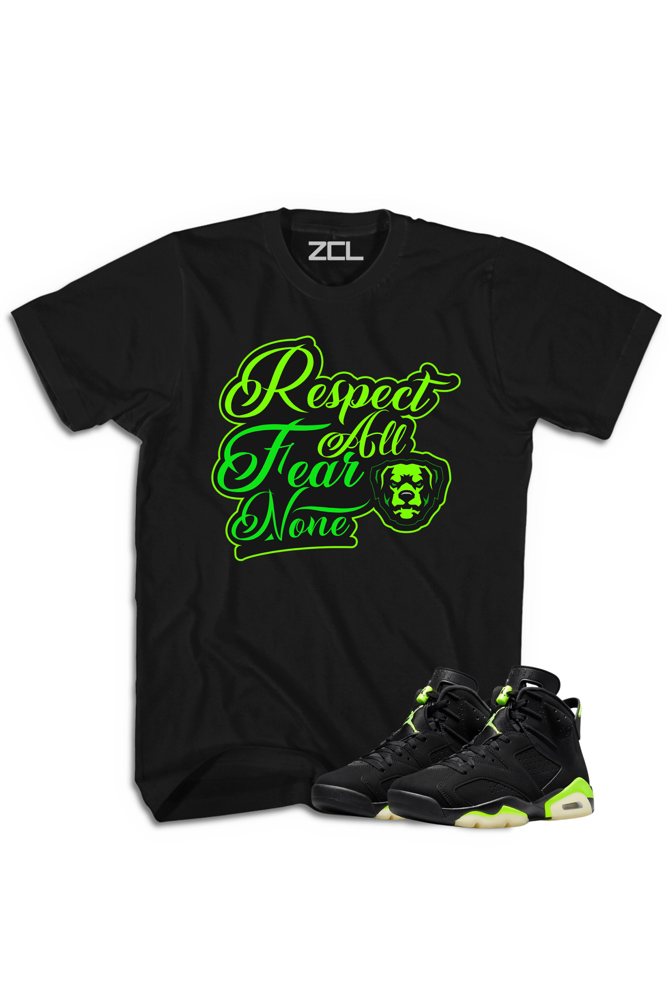 Air Jordan 6 "Respect All Fear None" Tee (Electric Green)