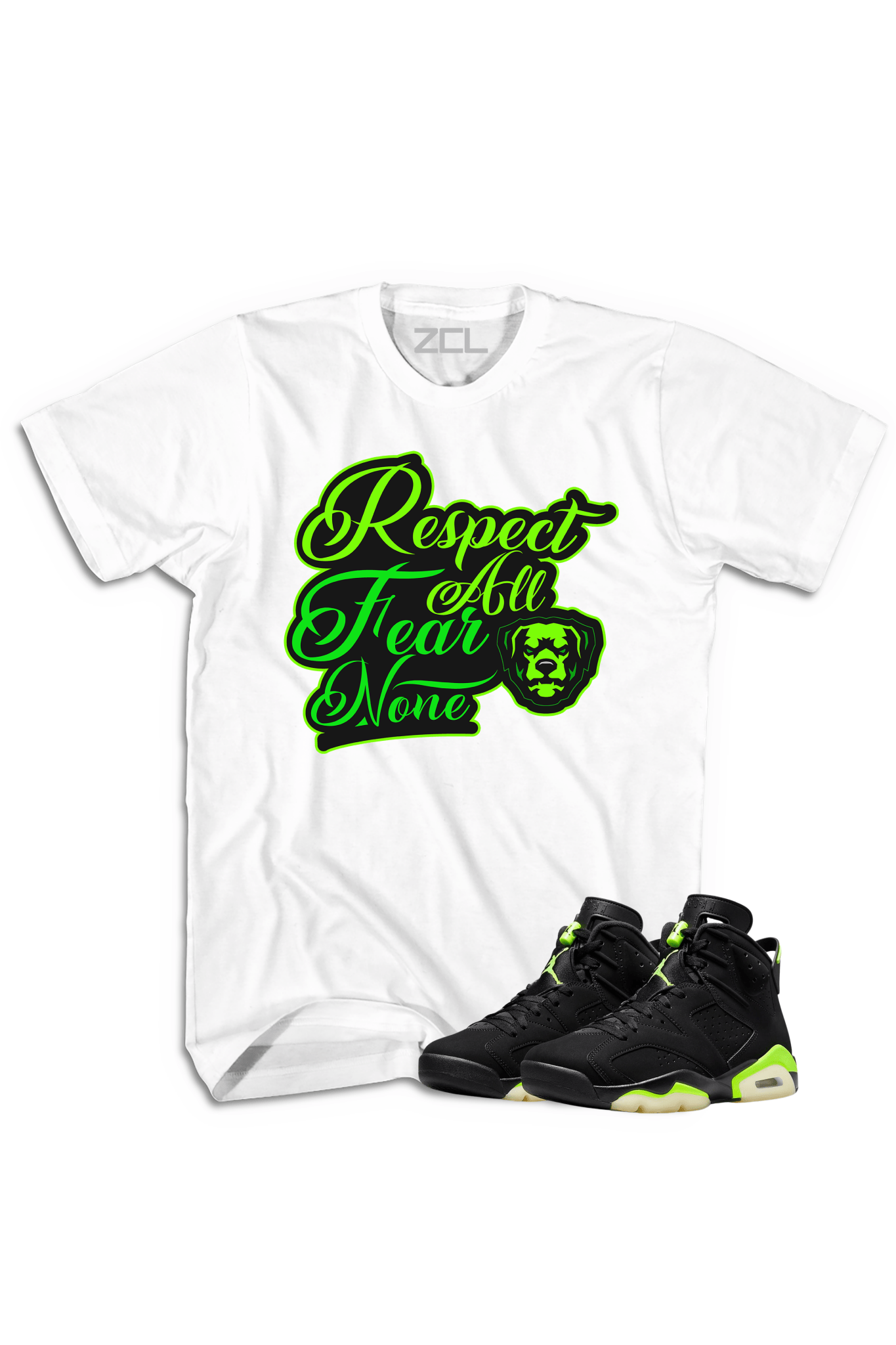Air Jordan 6 "Respect All Fear None" Tee (Electric Green)