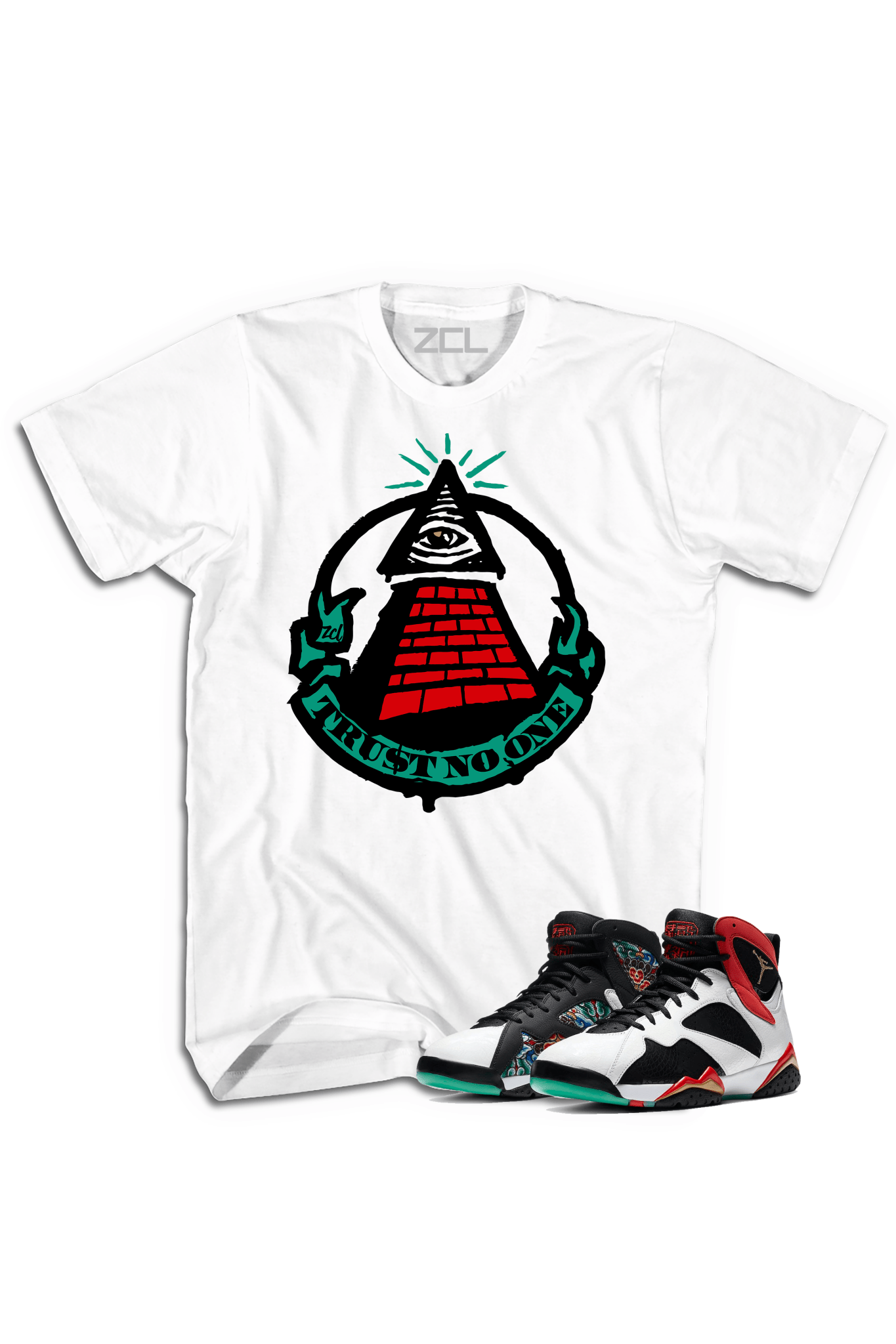 Air Jordan 7 China "Trust No One" Tee (Chile Red)