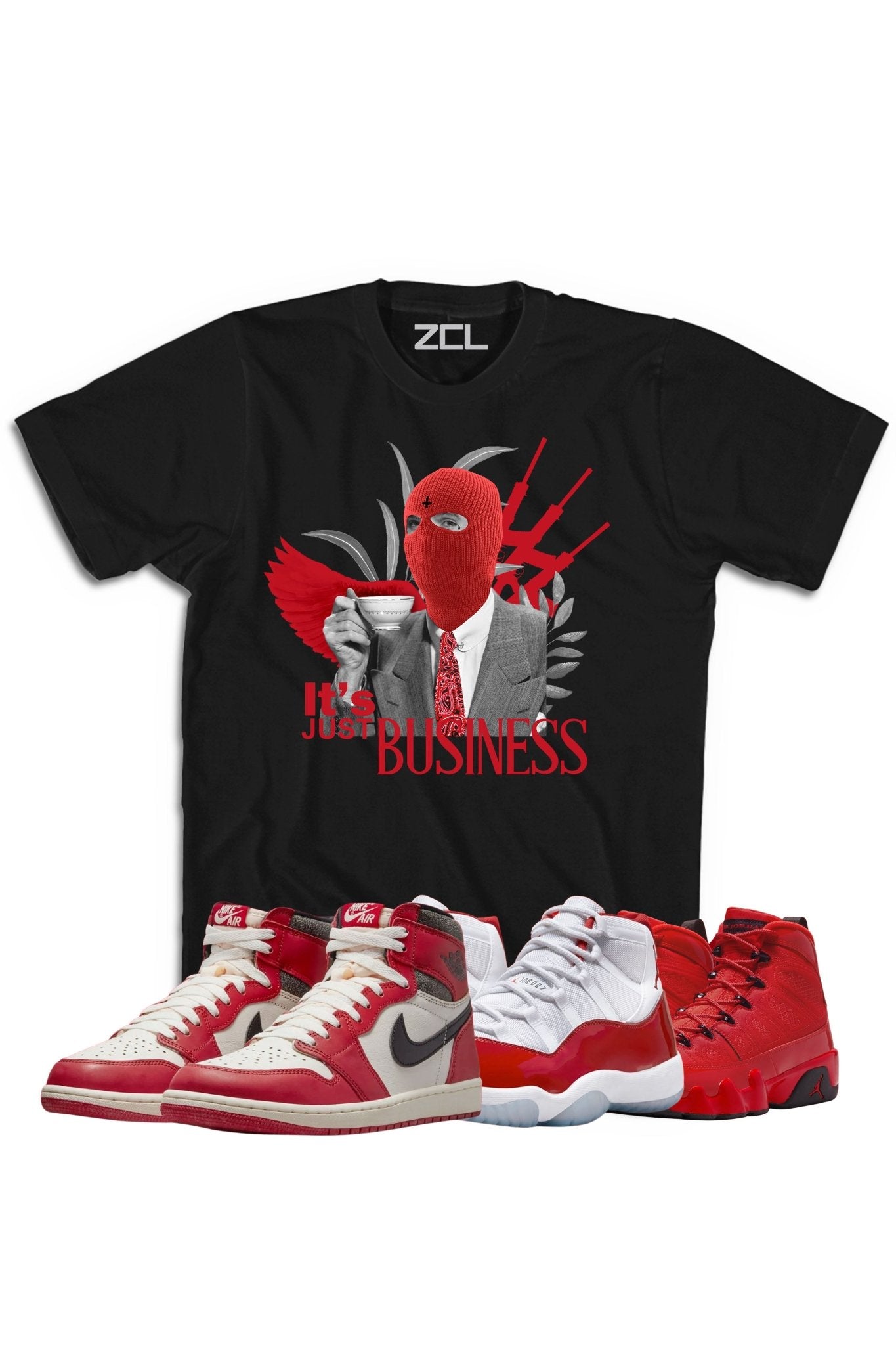 Air Jordan "It's Just Business" Tee Lost & Found - Cherry Red