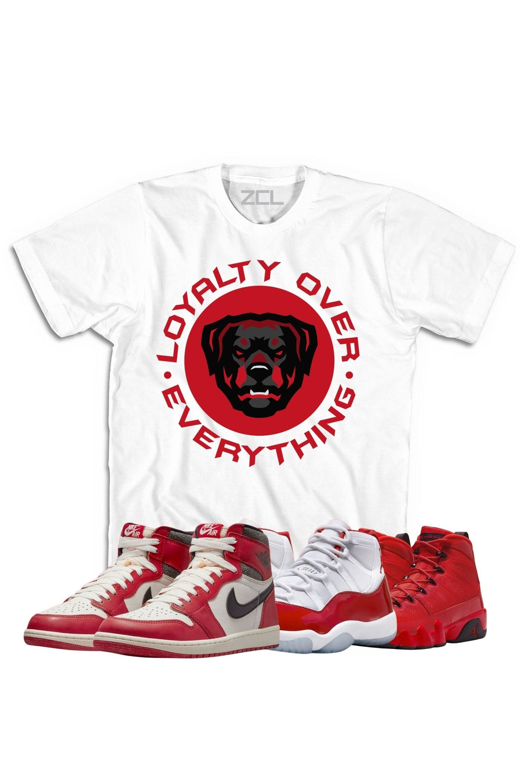Air Jordan "Loyalty Over Everything" Tee Lost & Found - Cherry Red