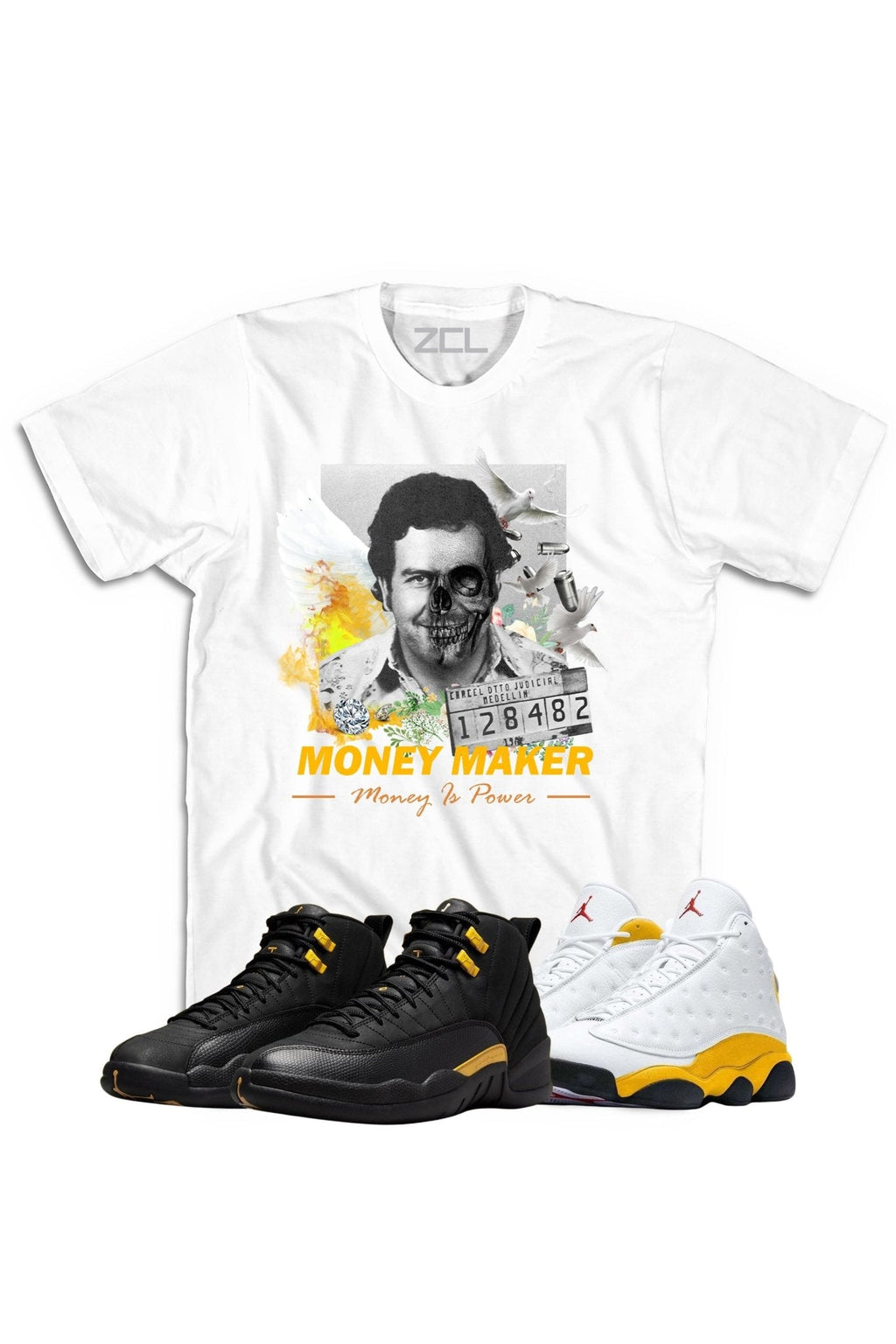Air Jordan "Money Maker" Tee Black Taxi / Del Sol
