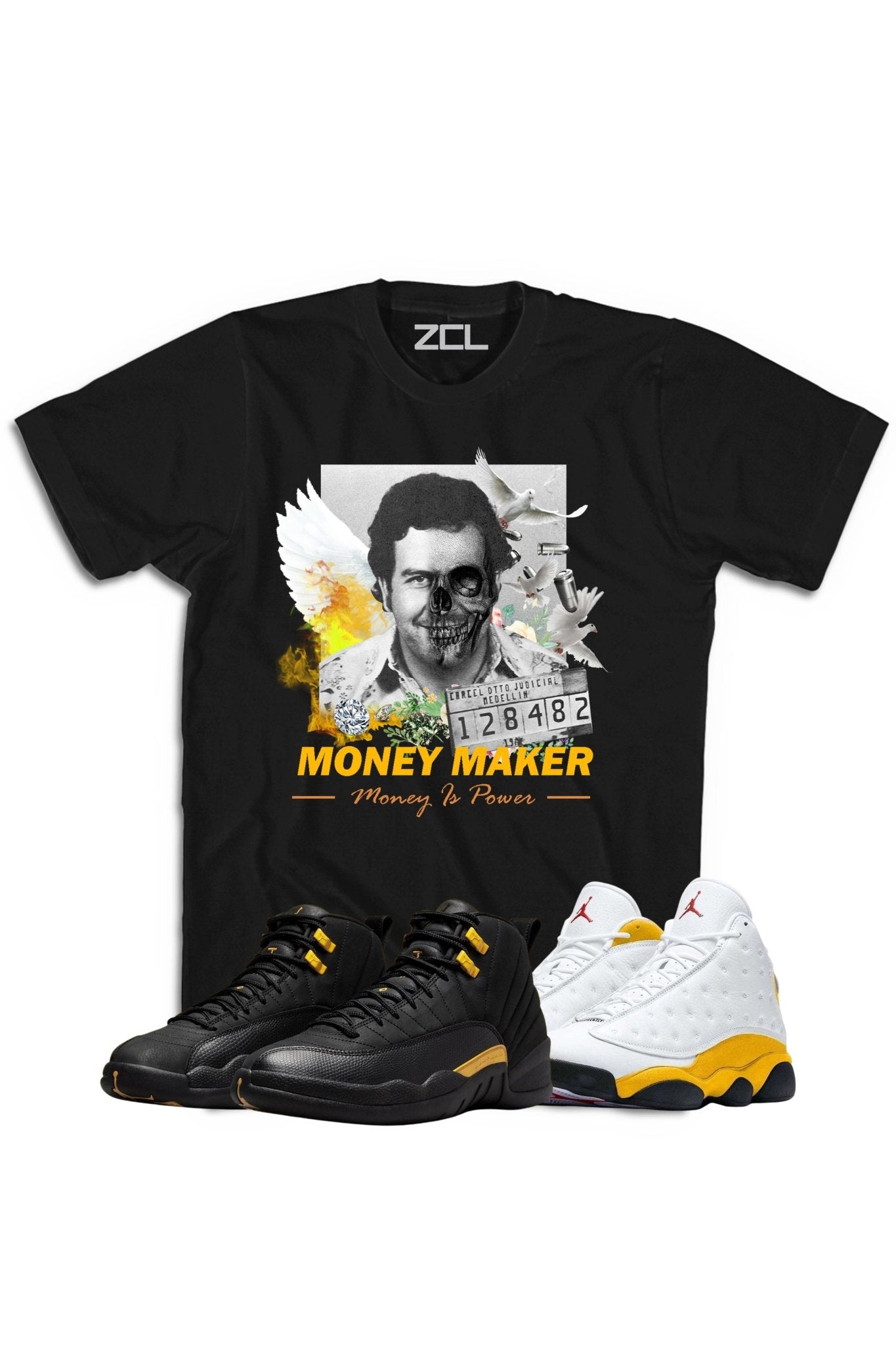 Air Jordan "Money Maker" Tee Black Taxi / Del Sol