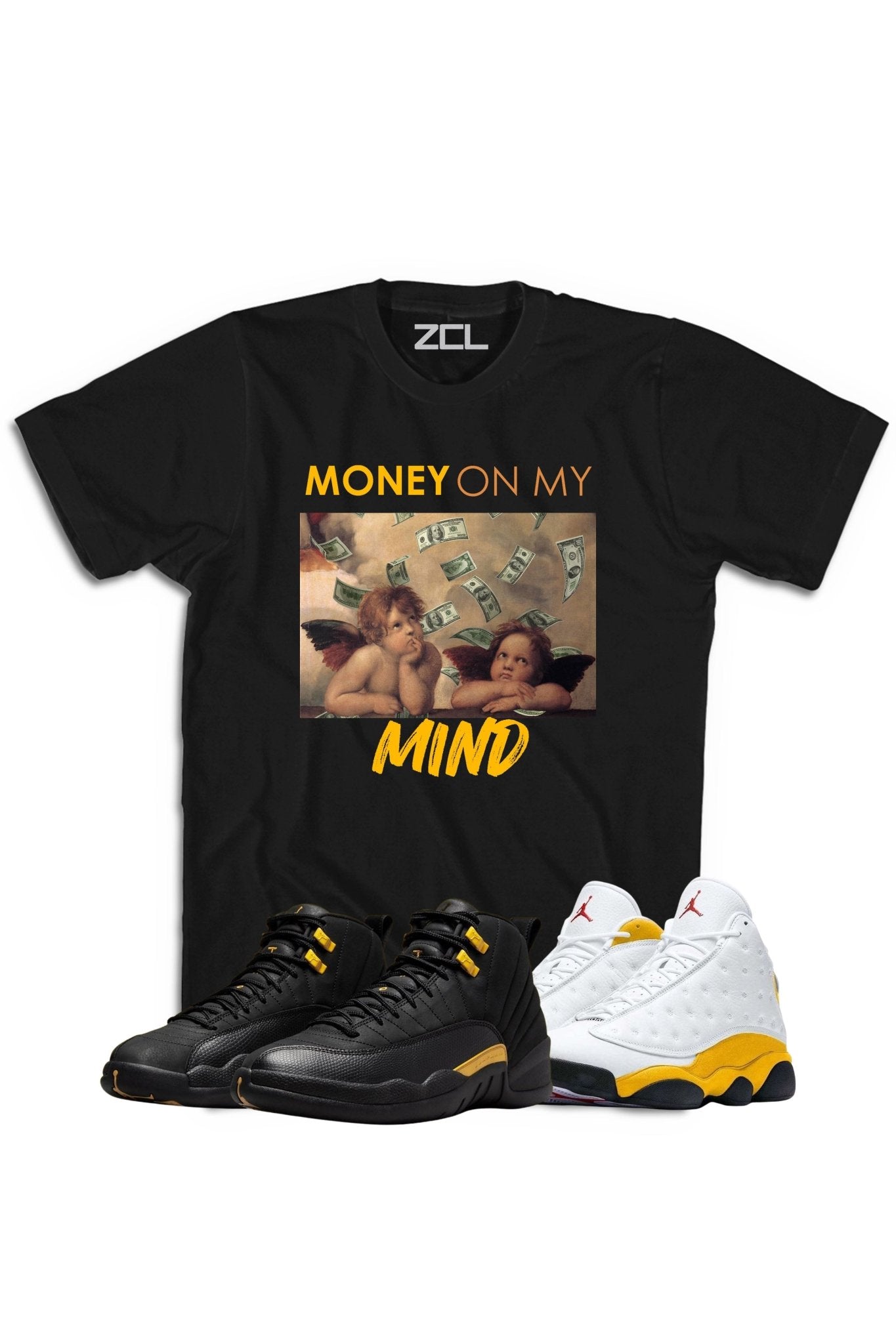 Air Jordan "Money On My Mind" Tee Black Taxi / Del Sol