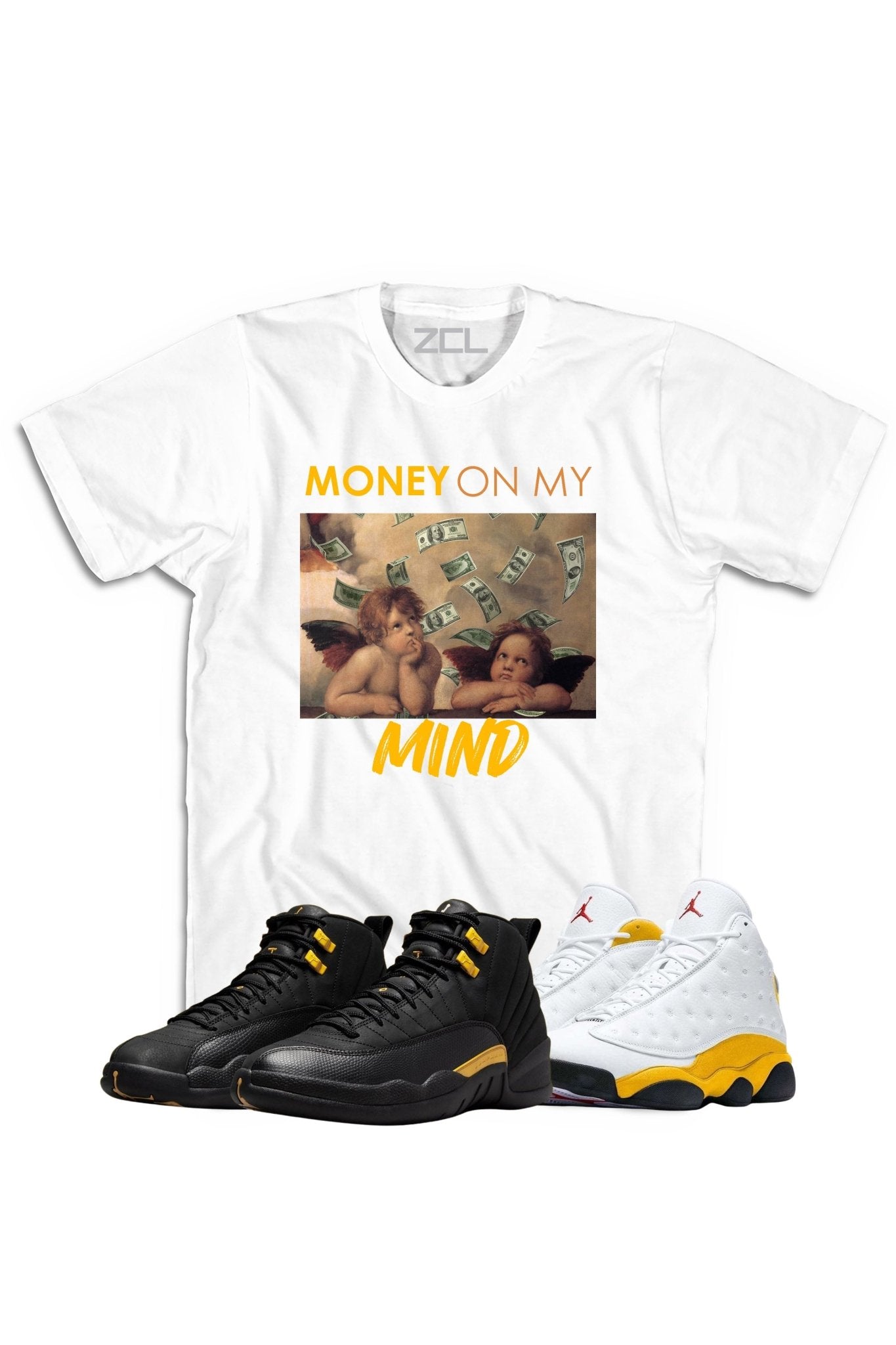 Air Jordan "Money On My Mind" Tee Black Taxi / Del Sol