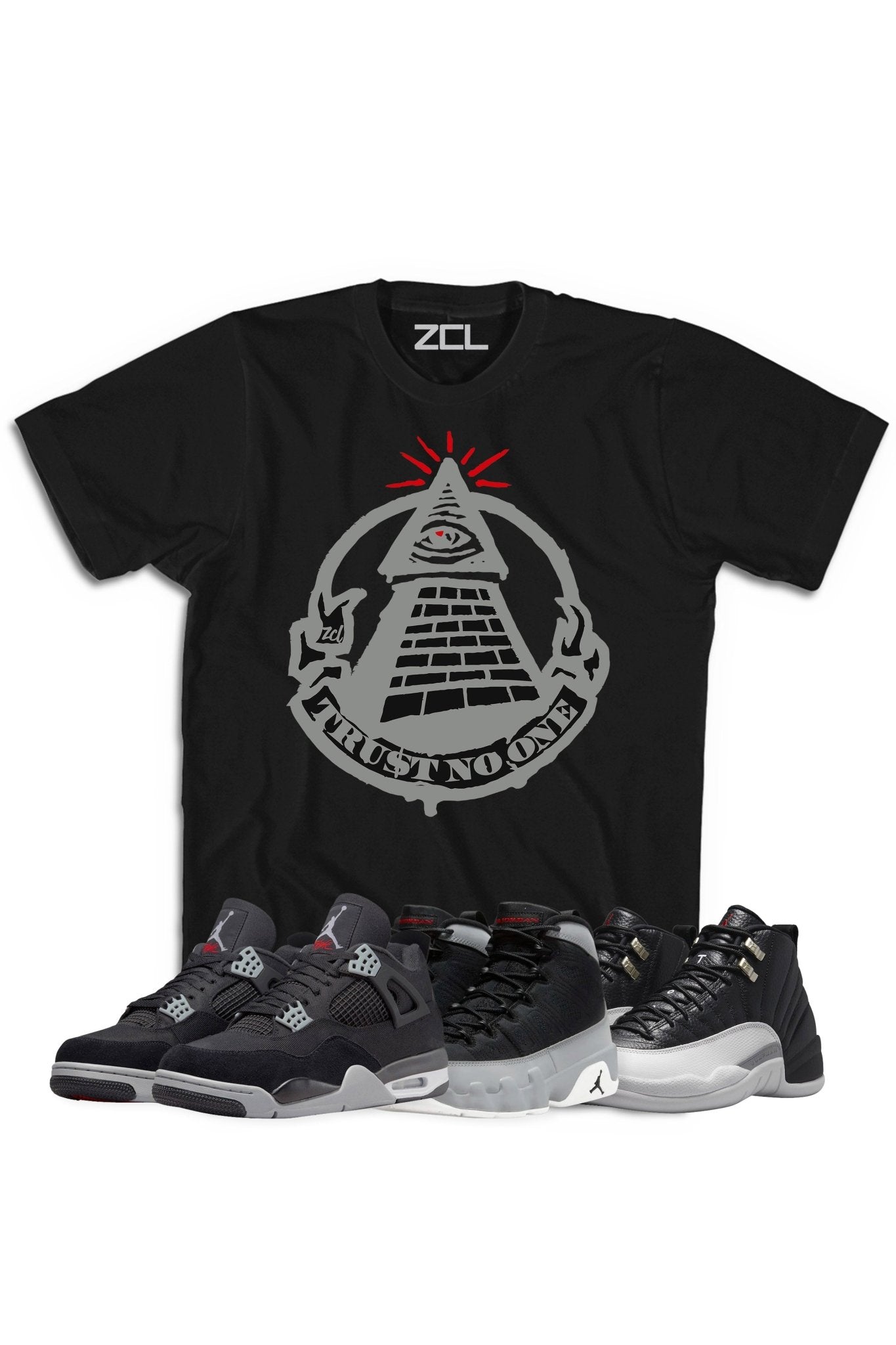 Air Jordan "Trust No One" Tee Black Canvas