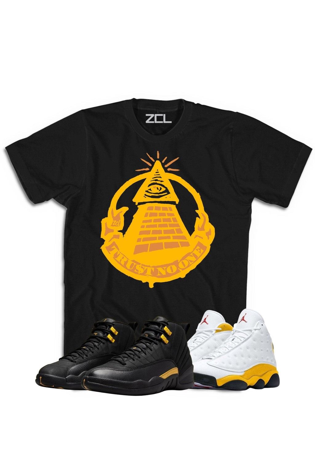 Air Jordan "Trust No One" Tee Black Taxi /Del Sol